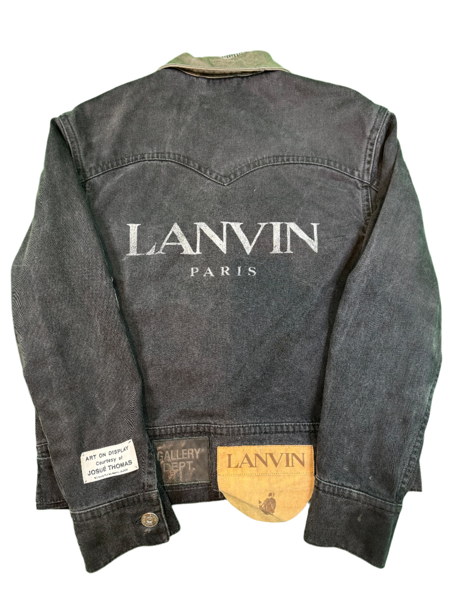 Gallery Dept. x Lanvin LG Patch Black Jean Jeacket