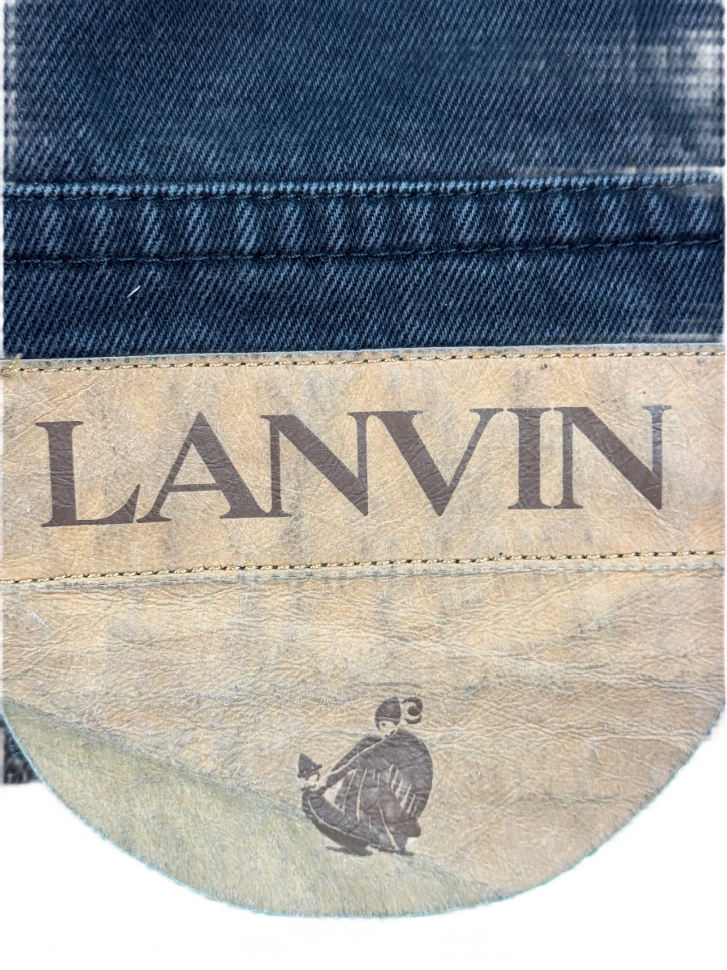 Gallery Dept. x Lanvin LG Patch Black Jean Jeacket