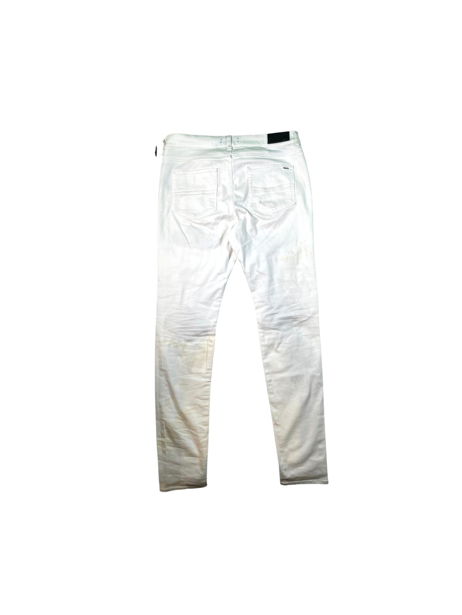 Amiri "MX1 Patch" White Jeans