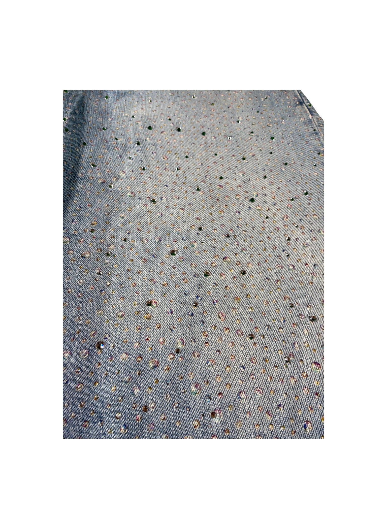 Acne Studios Rhinestone Denim Light Wash Jeans