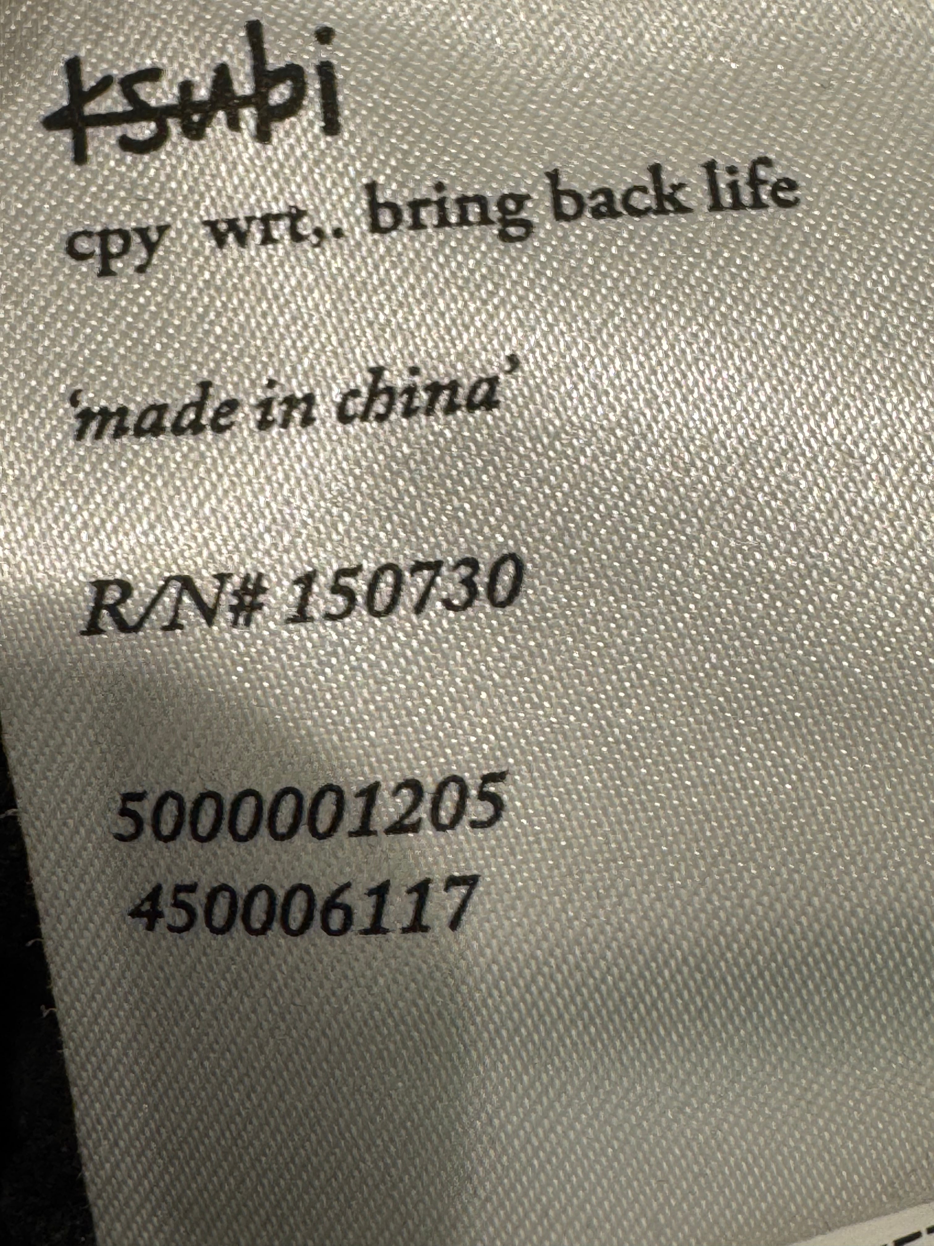 Ksubi Black Jean Jacket