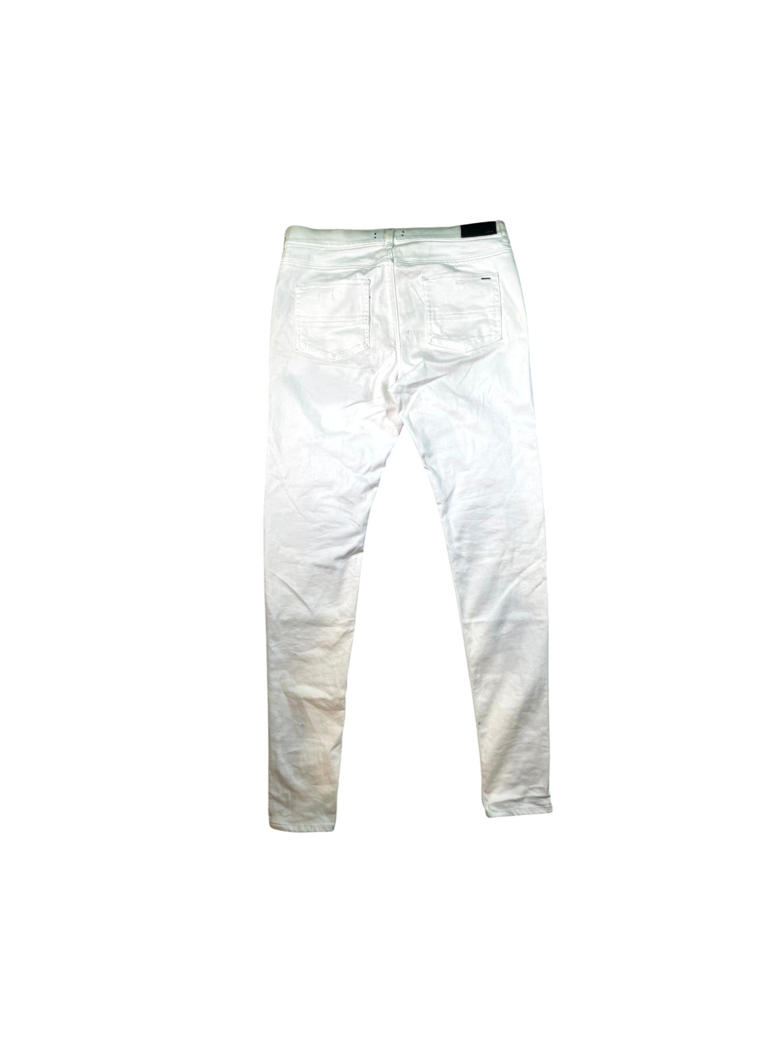 Amiri "MX1 Patch" White Jeans