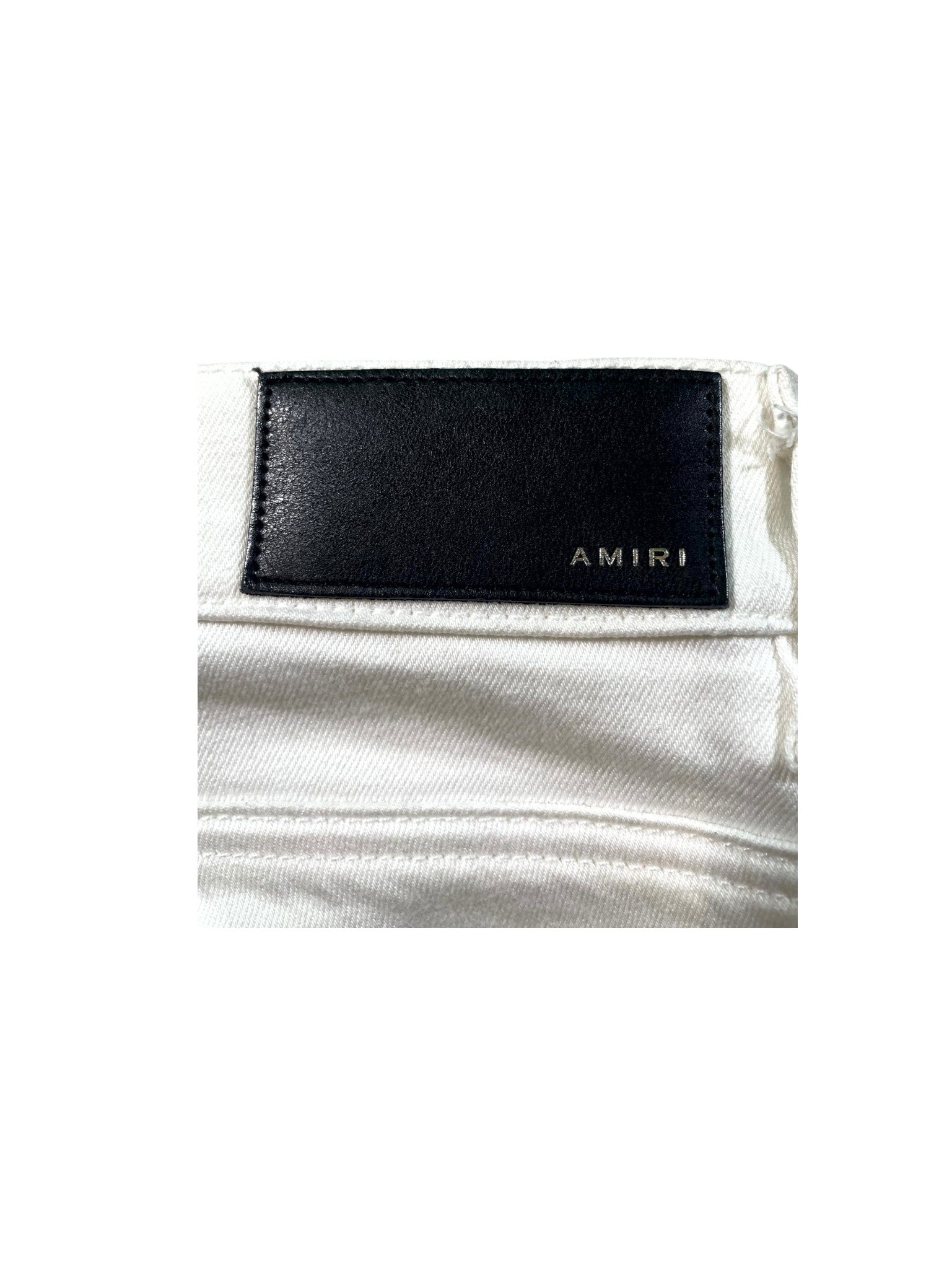 Amiri "MX1 Patch" White Jeans