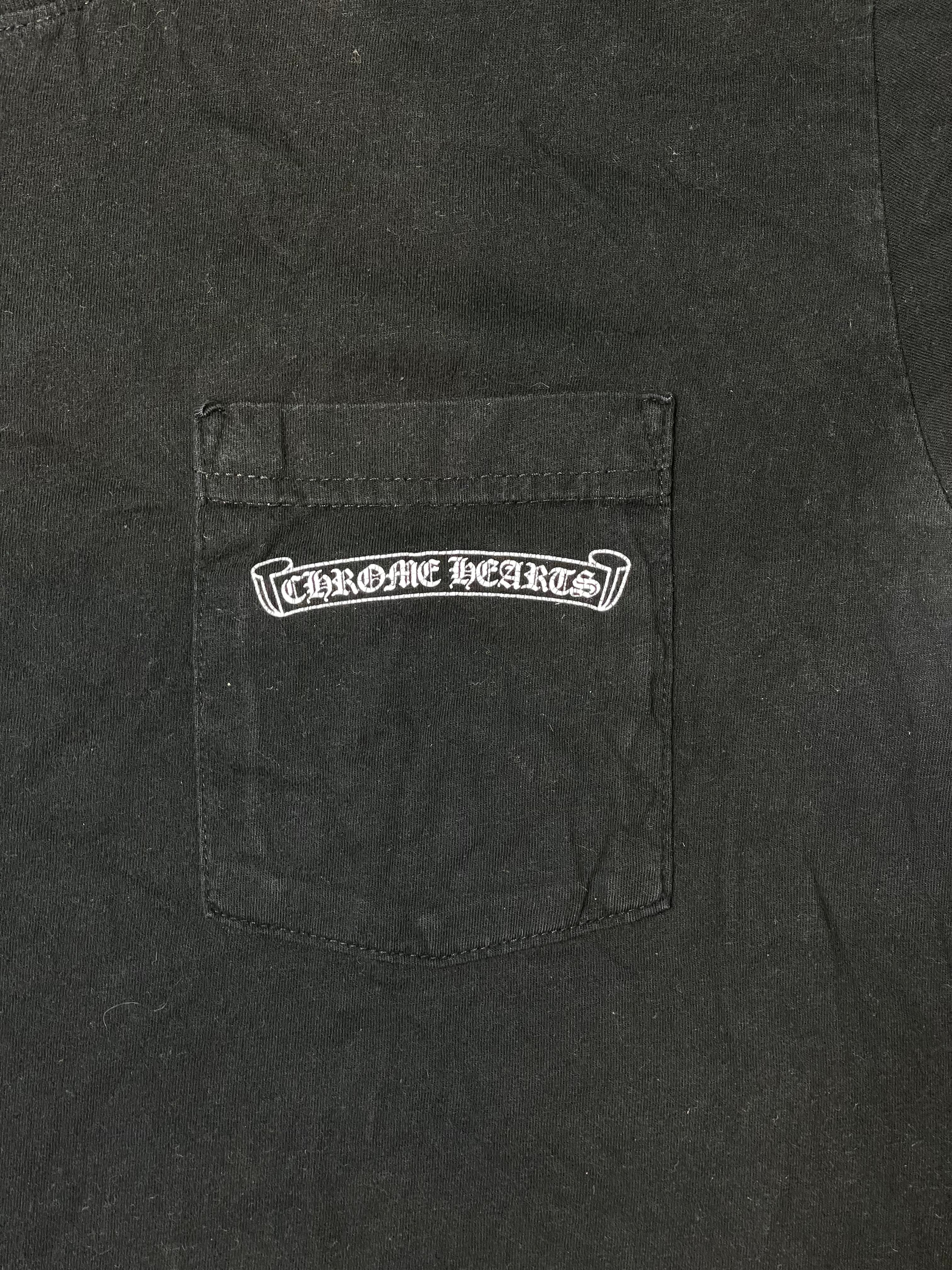 Chrome Hearts Shoulder Logo Black T-shirt