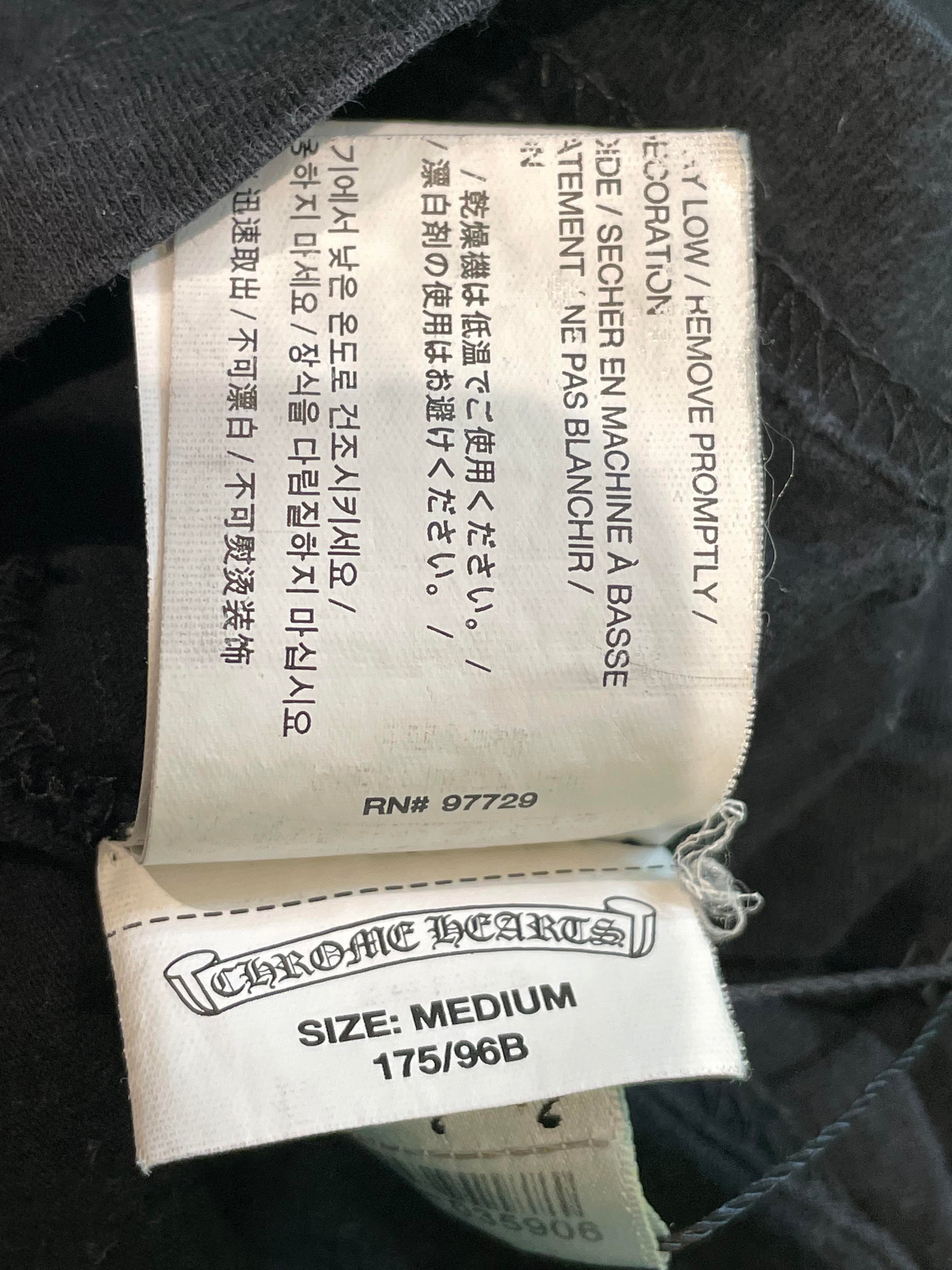 Chrome Hearts Shoulder Logo Black T-shirt