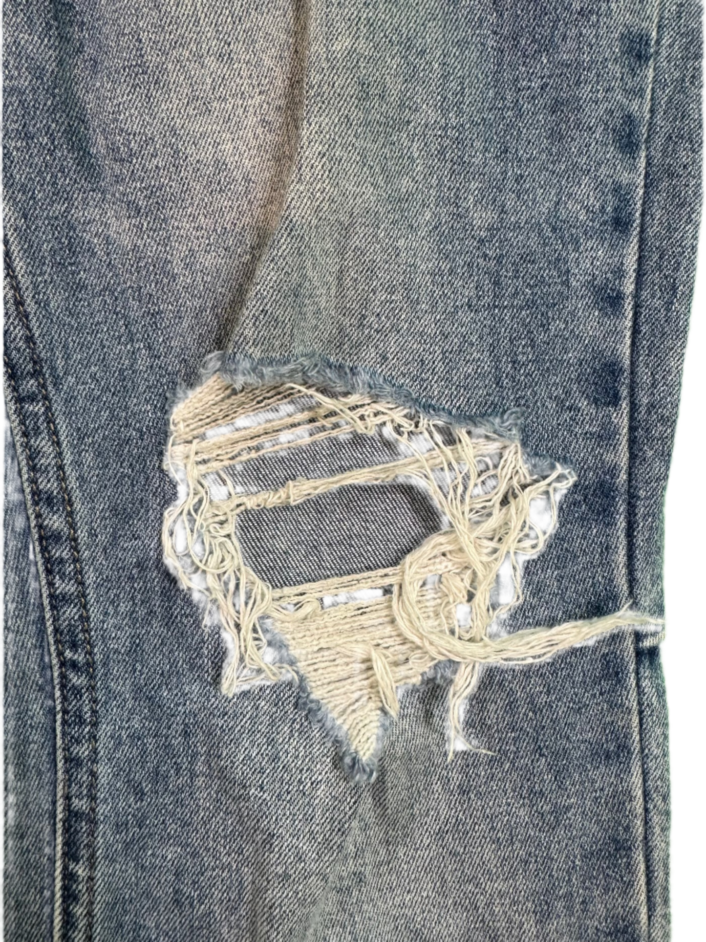 Ksubi Light Wash Ripped Blue Jeans