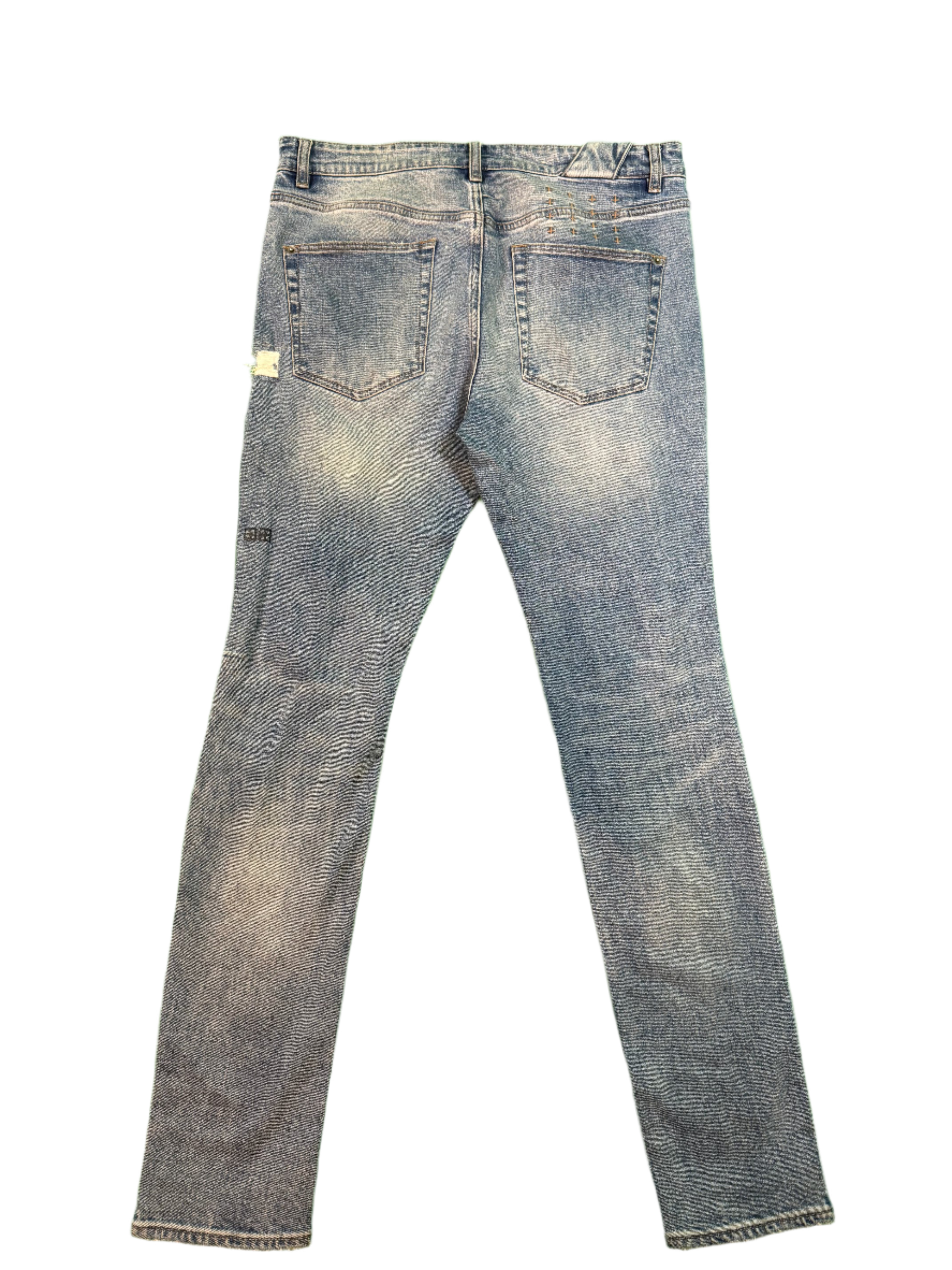 Ksubi Light Wash Ripped Blue Jeans