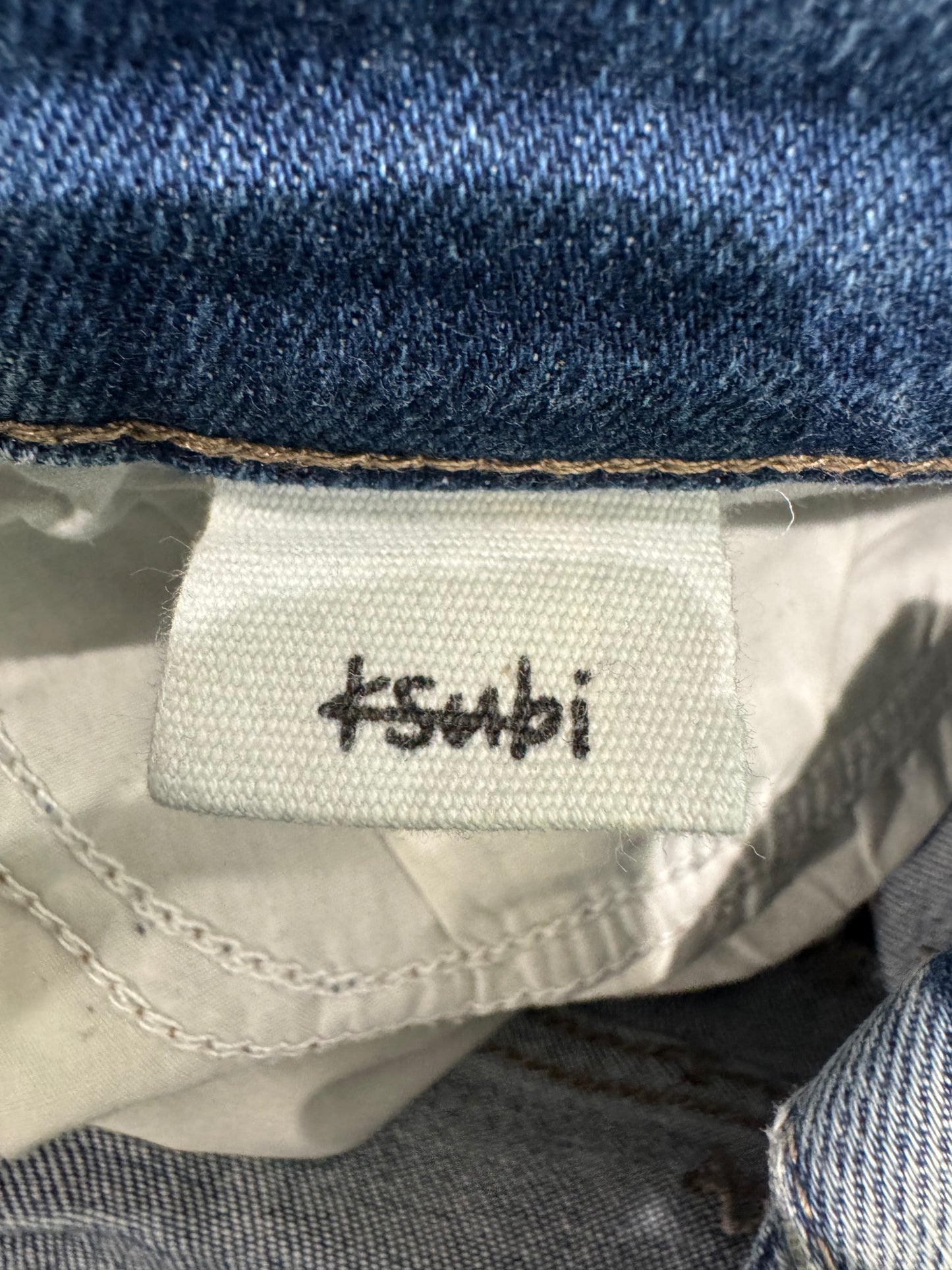 Ksubi Light Wash Ripped Blue Jeans