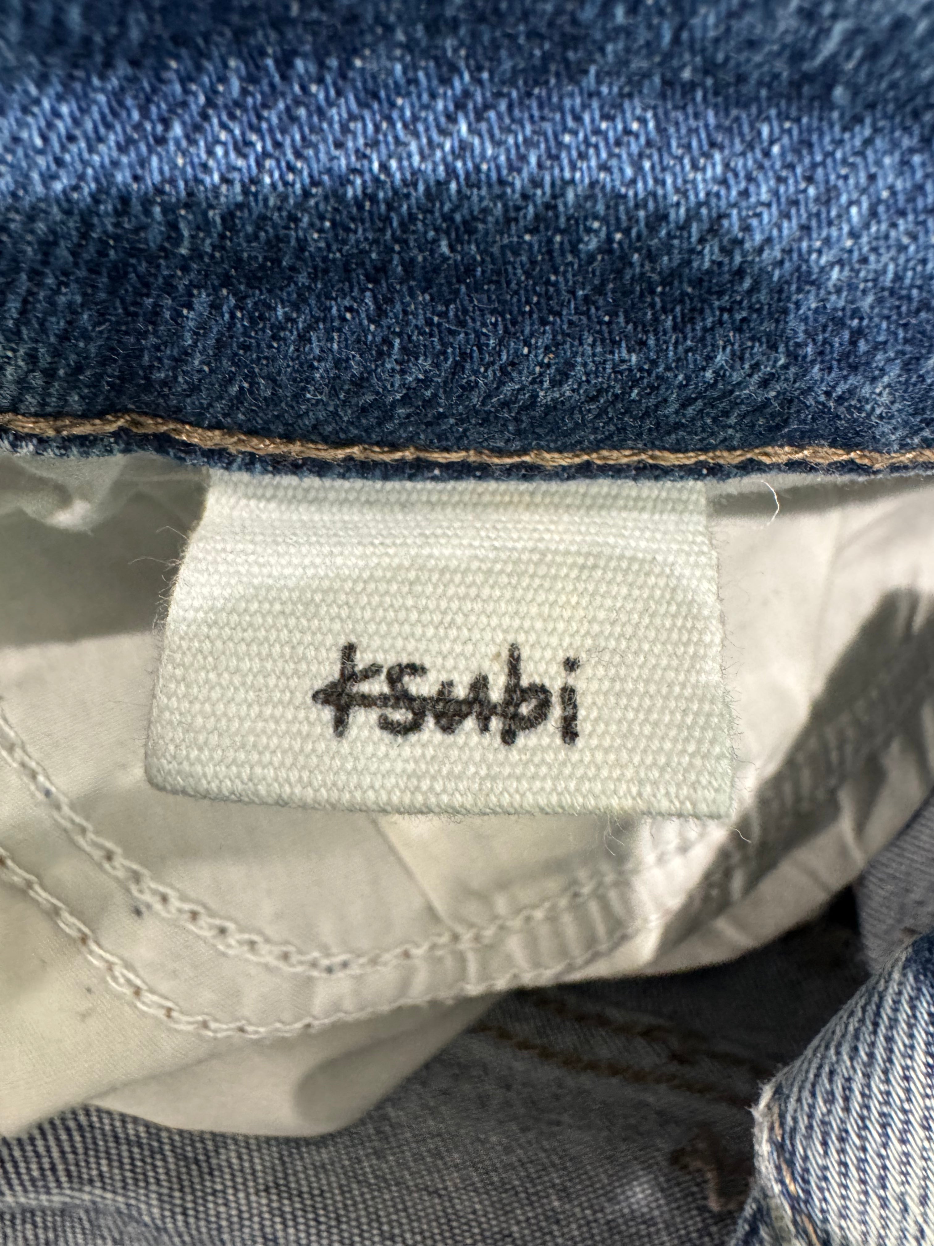 Ksubi Light Wash Ripped Blue Jeans