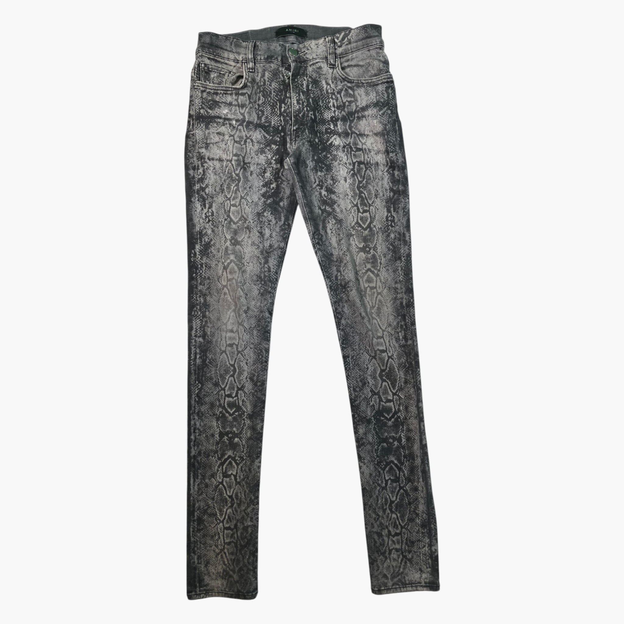 Amiri Snakeskin (Zipper) Thrasher Jeans