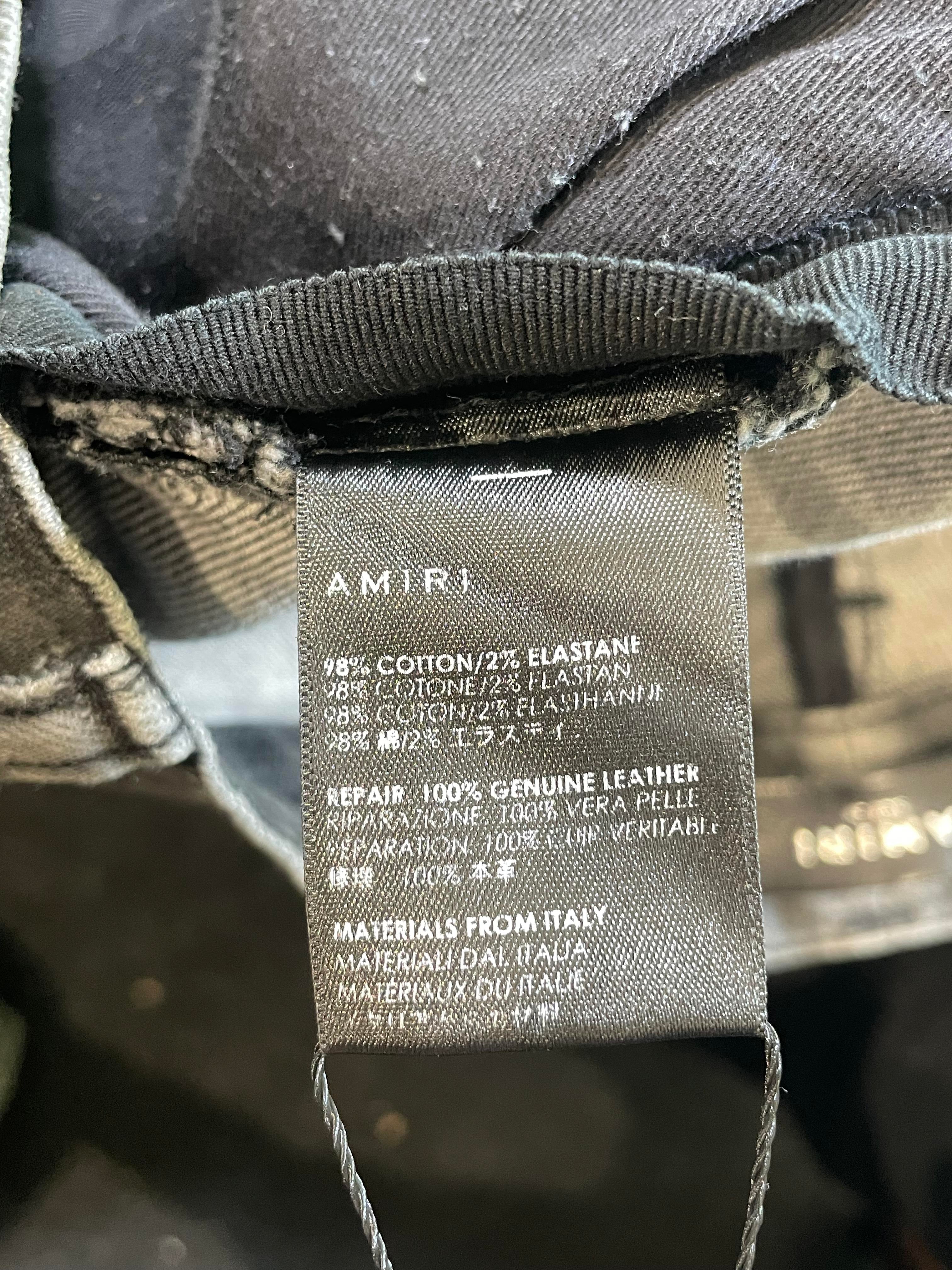 Amiri Snakeskin (Zipper) Thrasher Jeans
