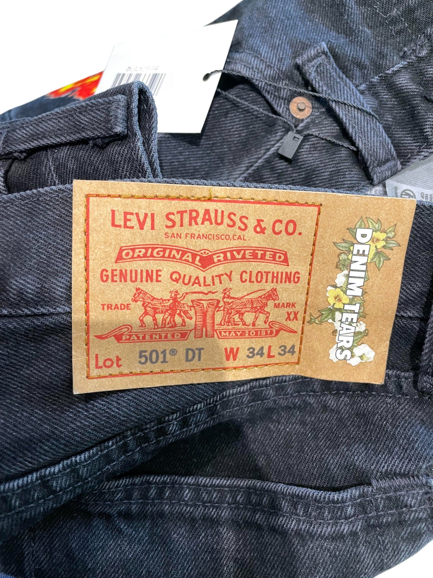 Denim Tears Offset Jeans Black