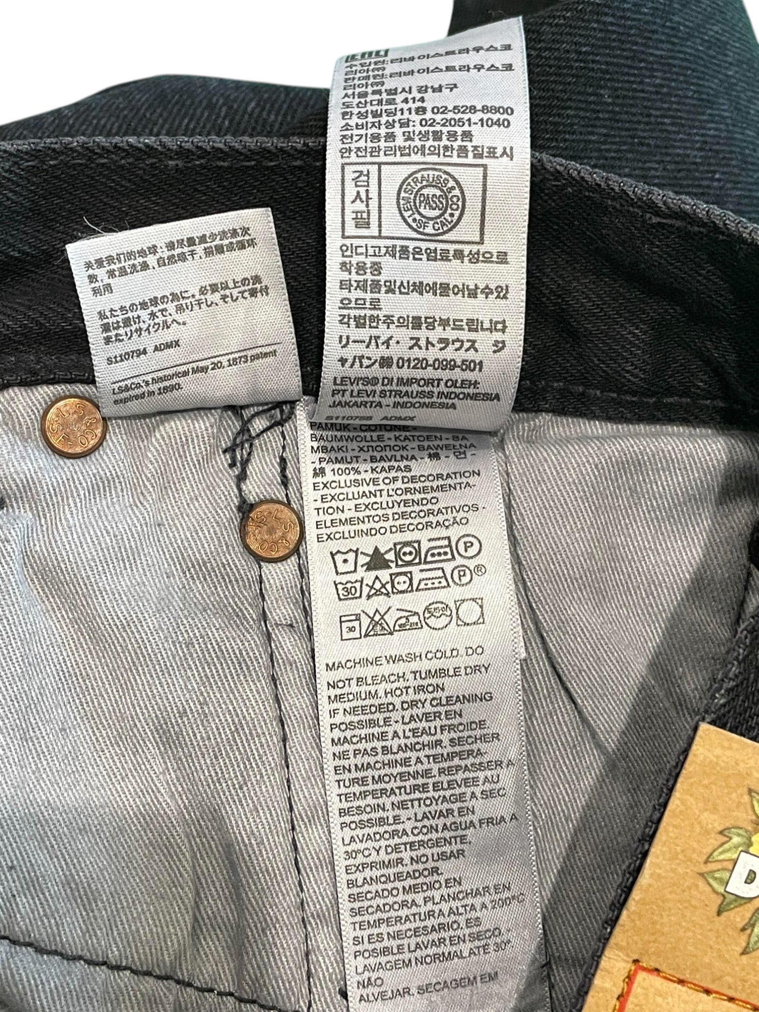 Denim Tears Offset Jeans Black
