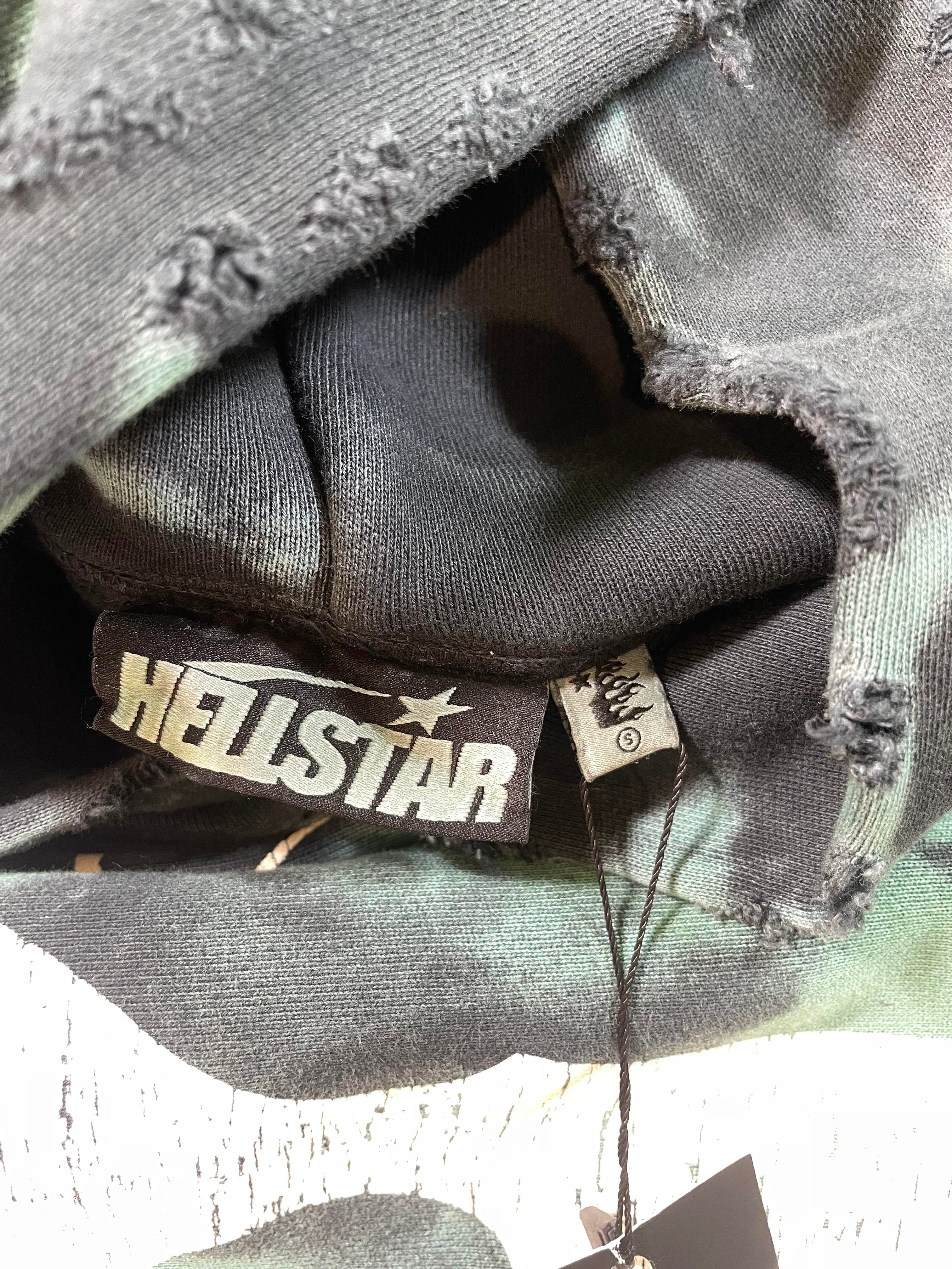 Hellstar Marble Paradise Black & Green Hoodie