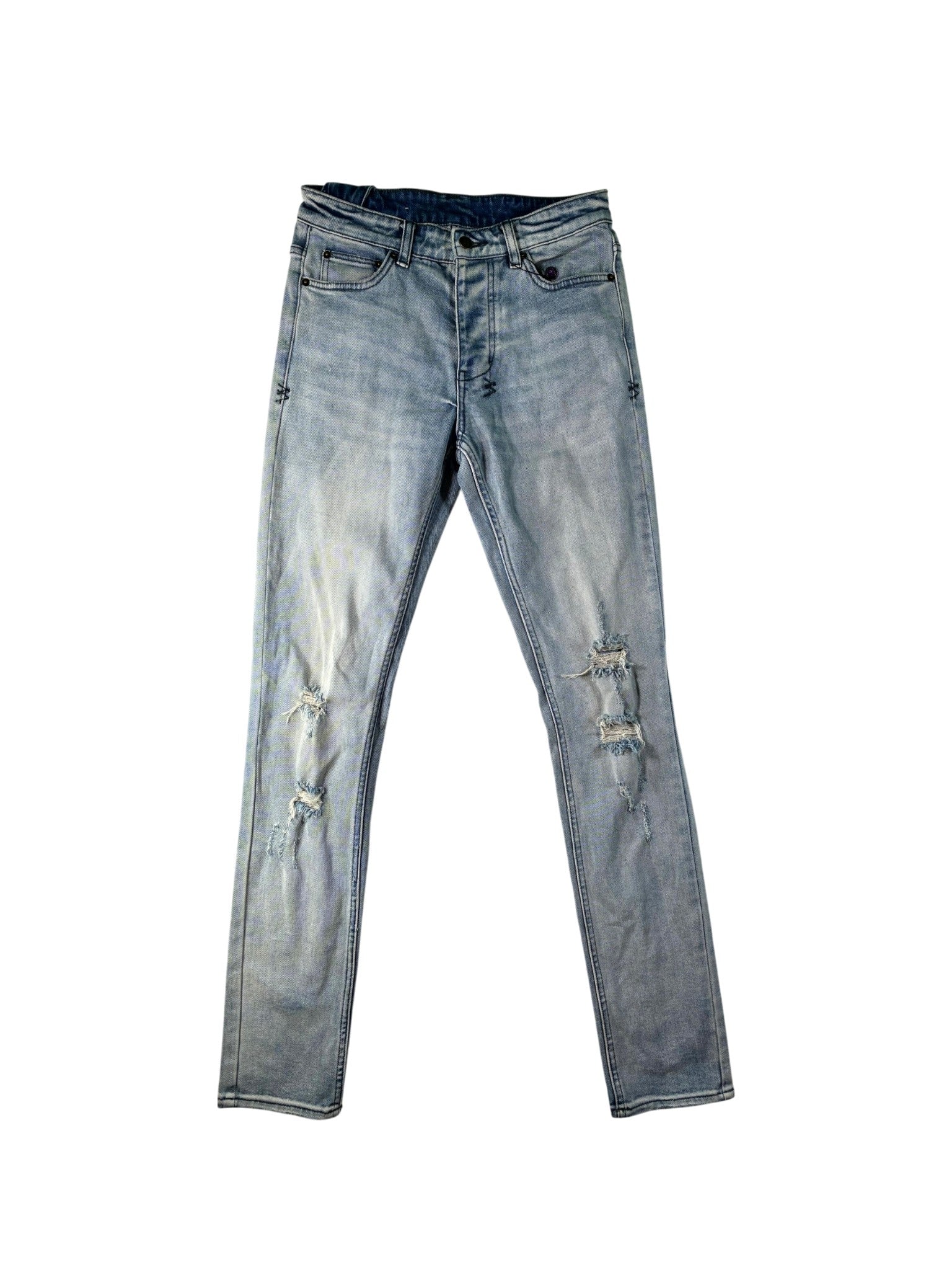 Ksubi Plain Ripped Light Wash Jeans