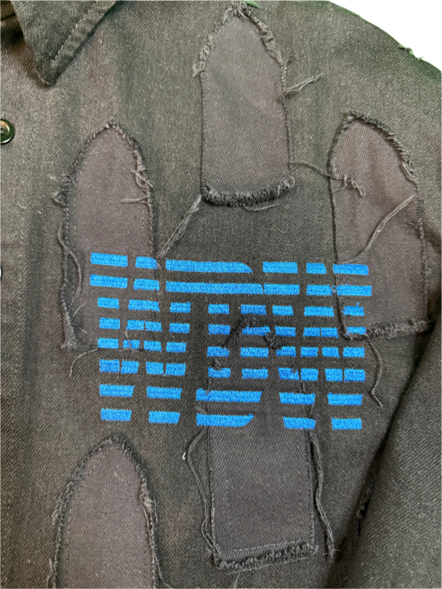 WDW Black Windows Black Jean Jacket
