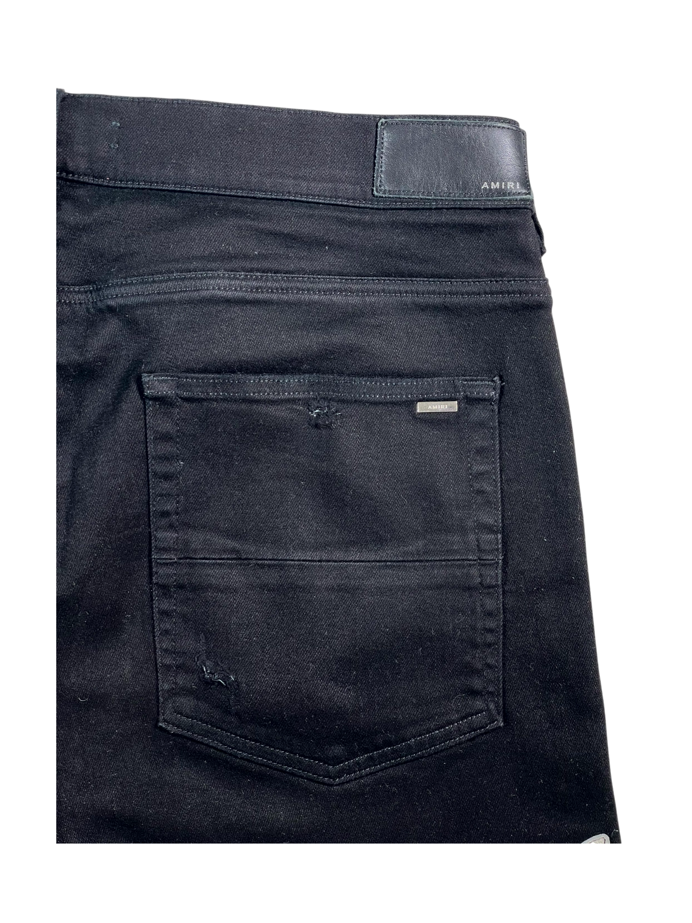 Amiri "Vine Side Logo" Black Jeans