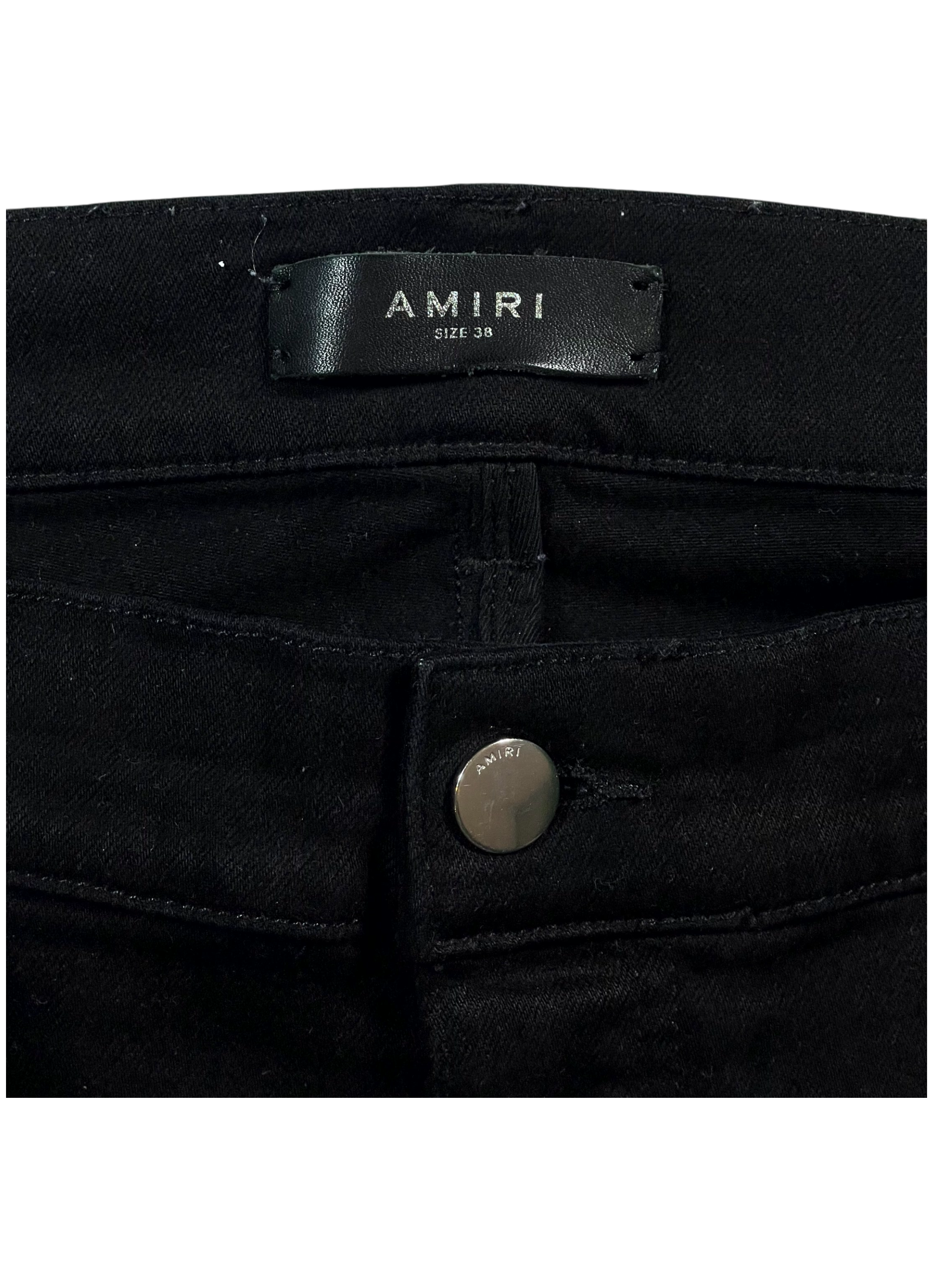Amiri "Vine Side Logo" Black Jeans