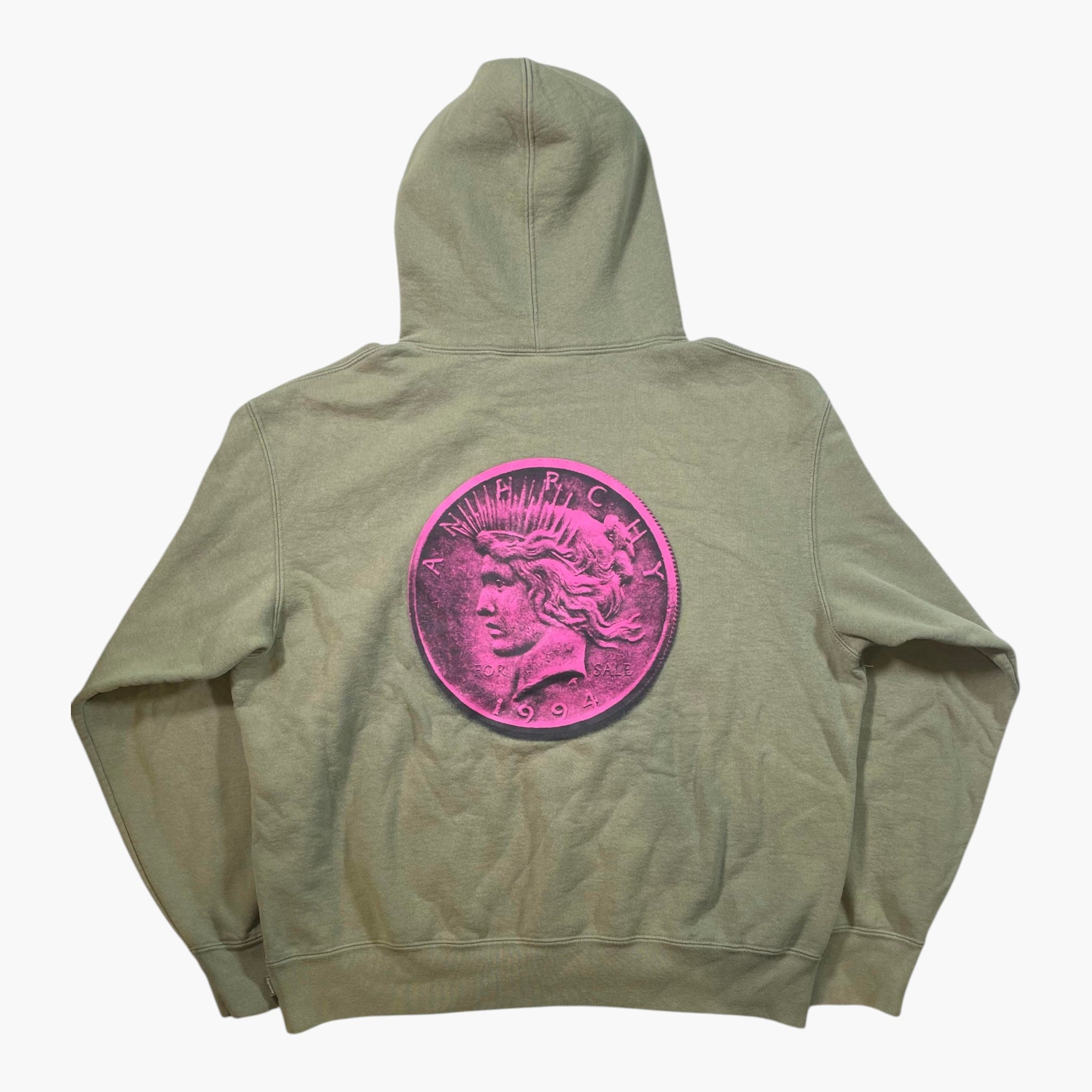 Supreme Anarchy Olive Hoodie