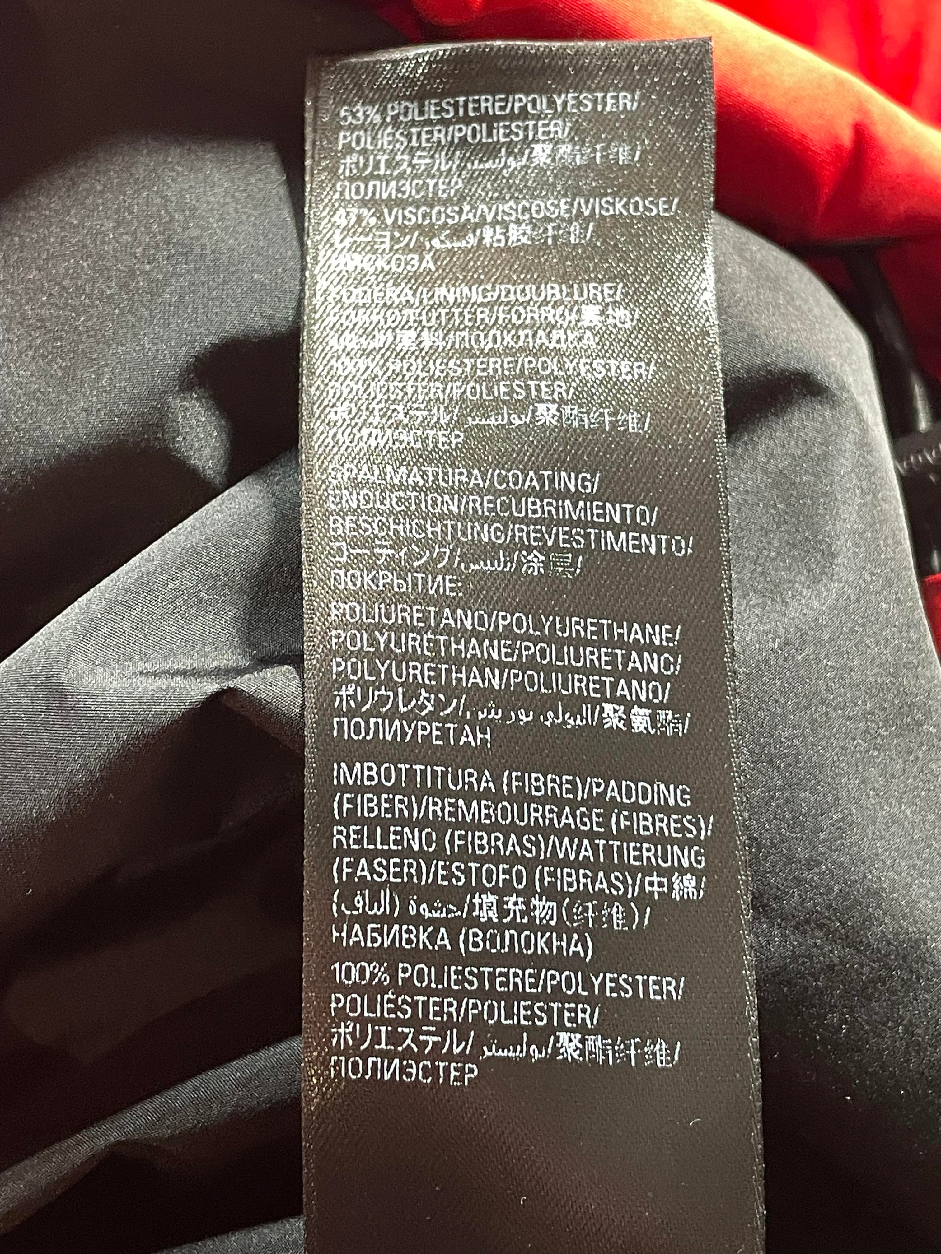 Balenciaga Campaign Logo Oversized Red Puffer Jacket