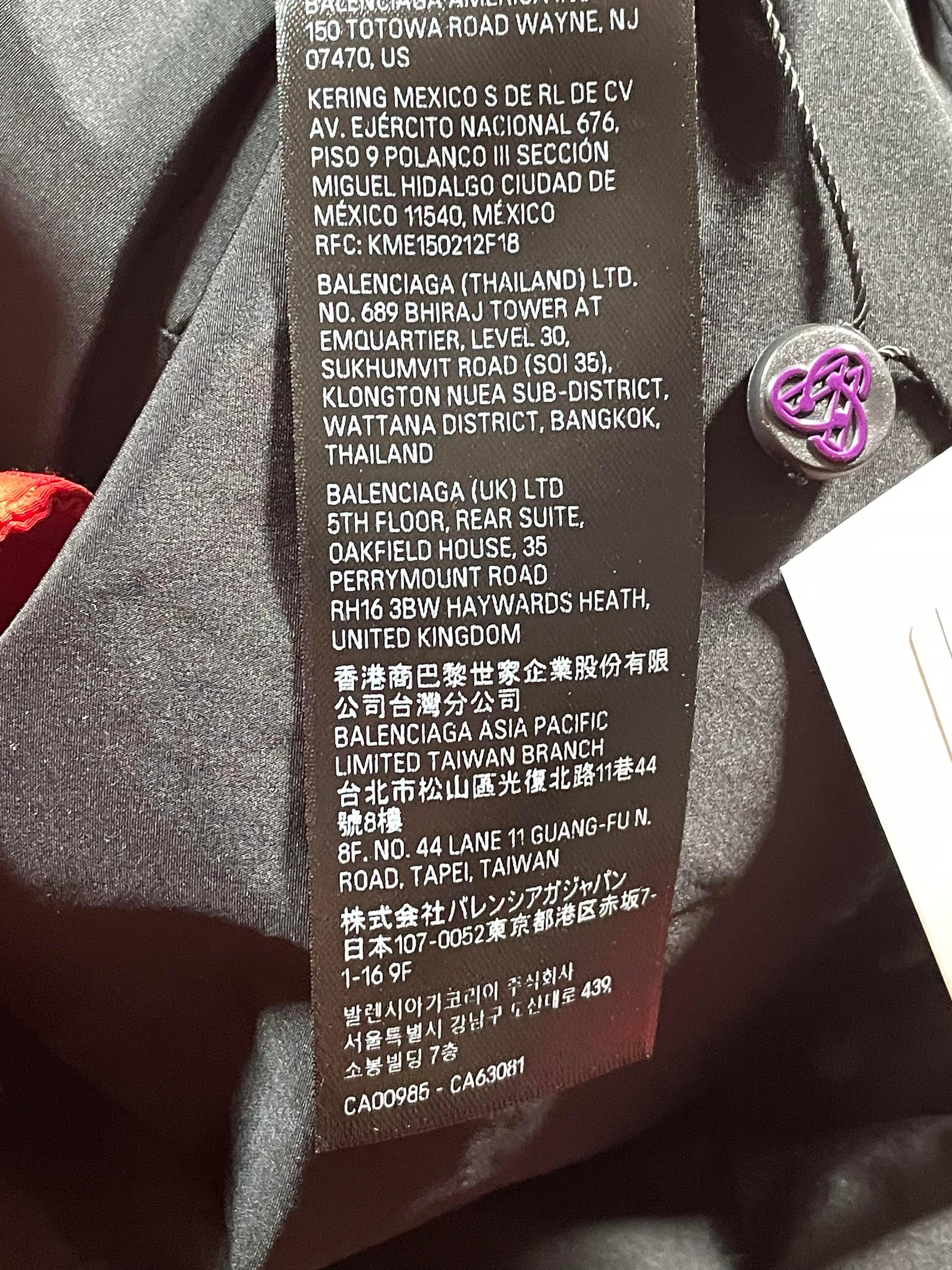 Balenciaga Campaign Logo Oversized Red Puffer Jacket