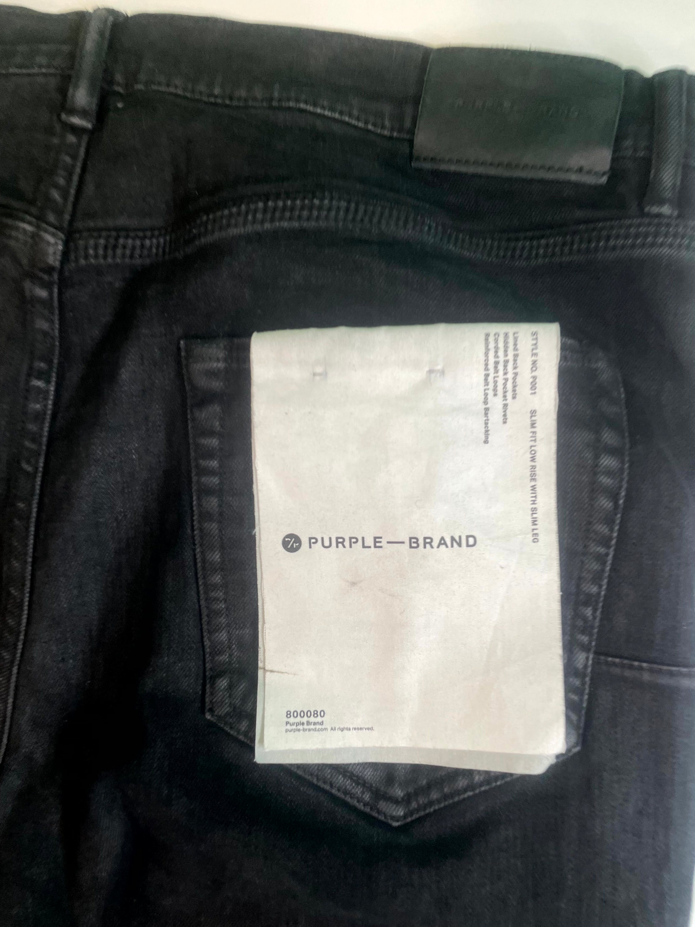 Purple Brand Wax Black Jeans