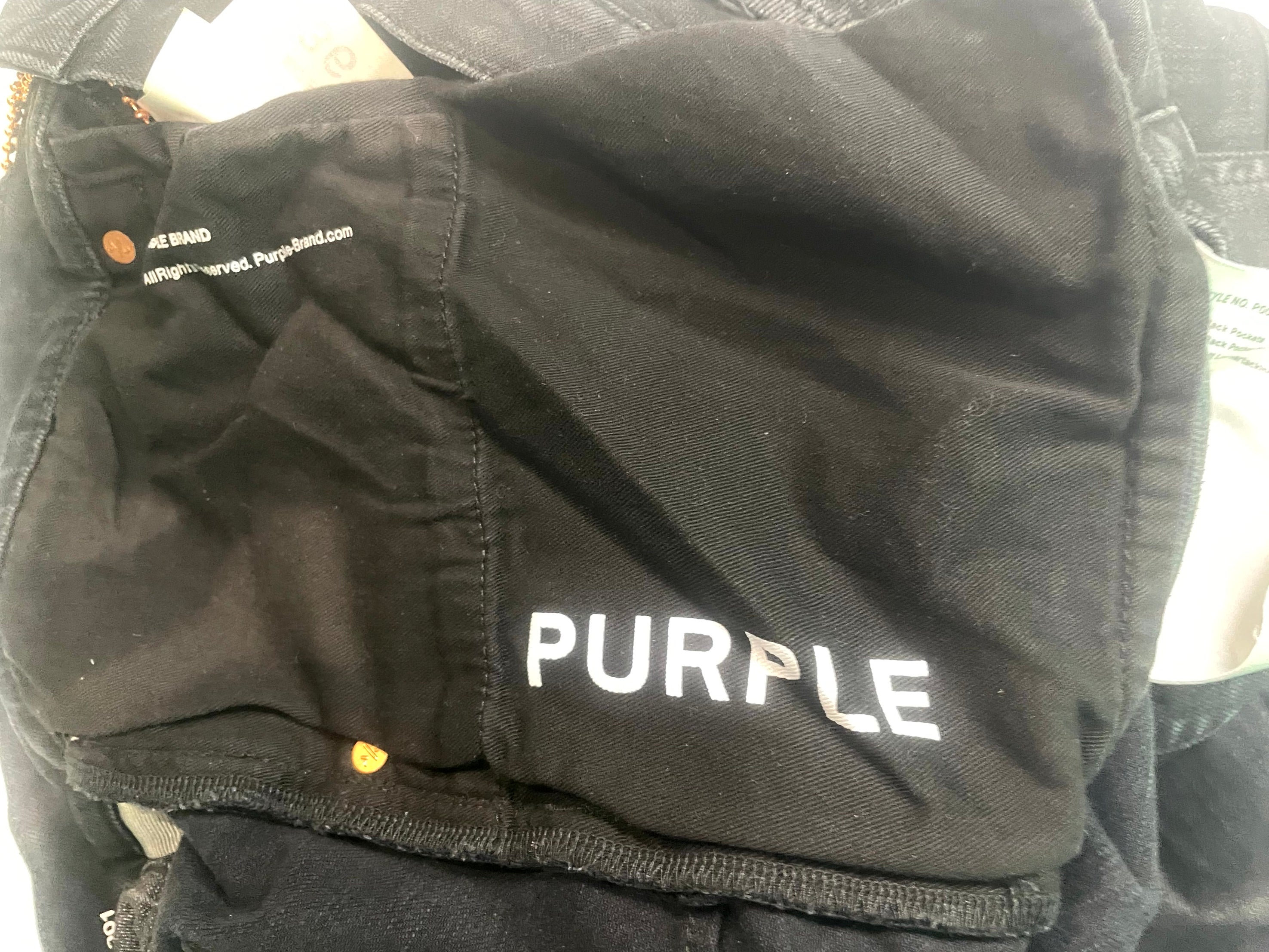 Purple Brand Wax Black Jeans