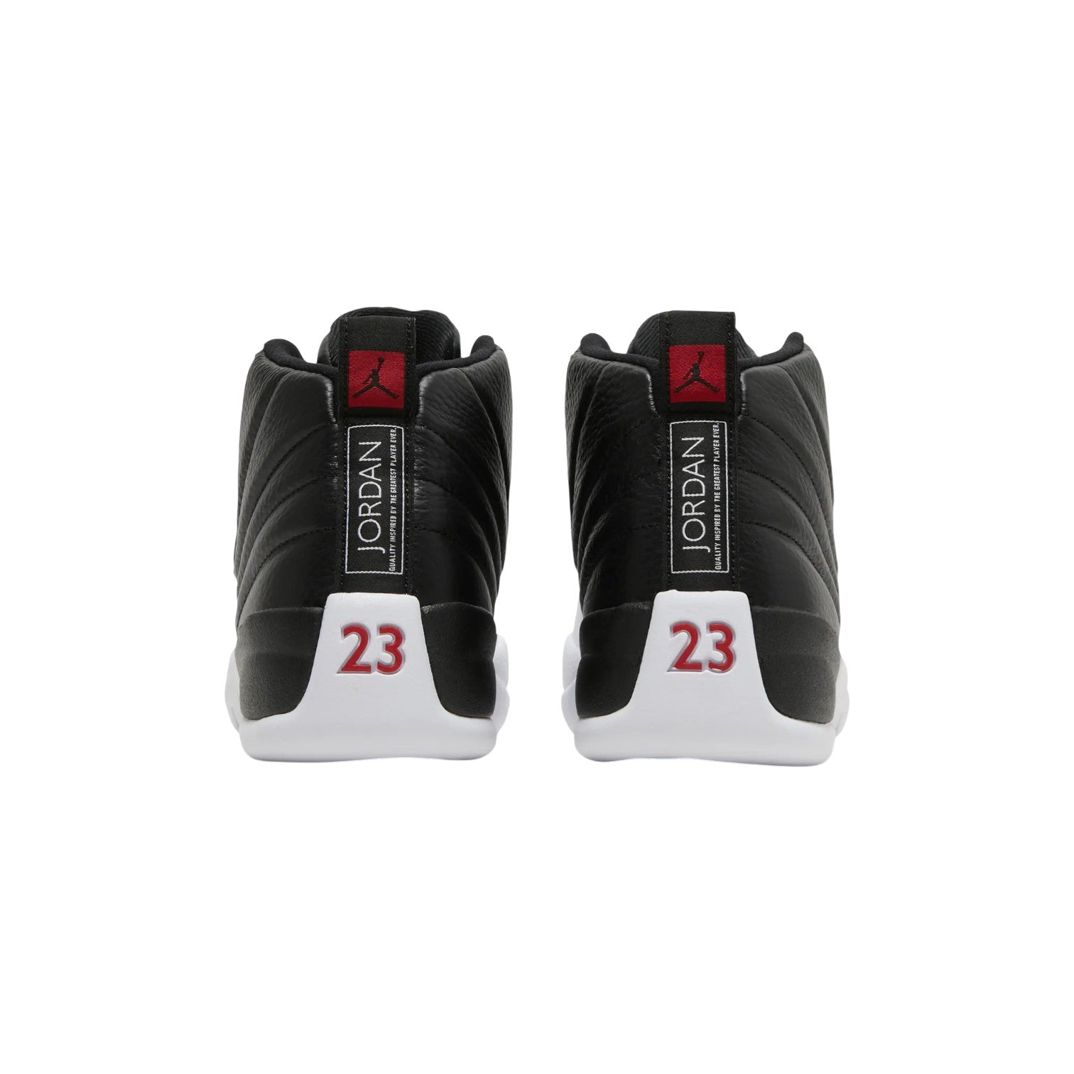 Jordan 12 'Playoffs' Black & White Sneakers