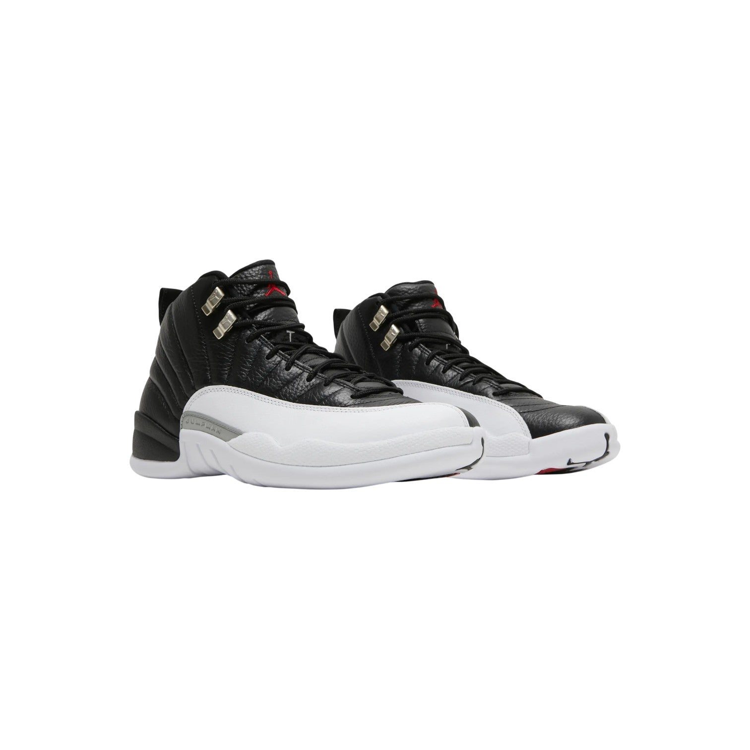 Jordan 12 'Playoffs' Black & White Sneakers