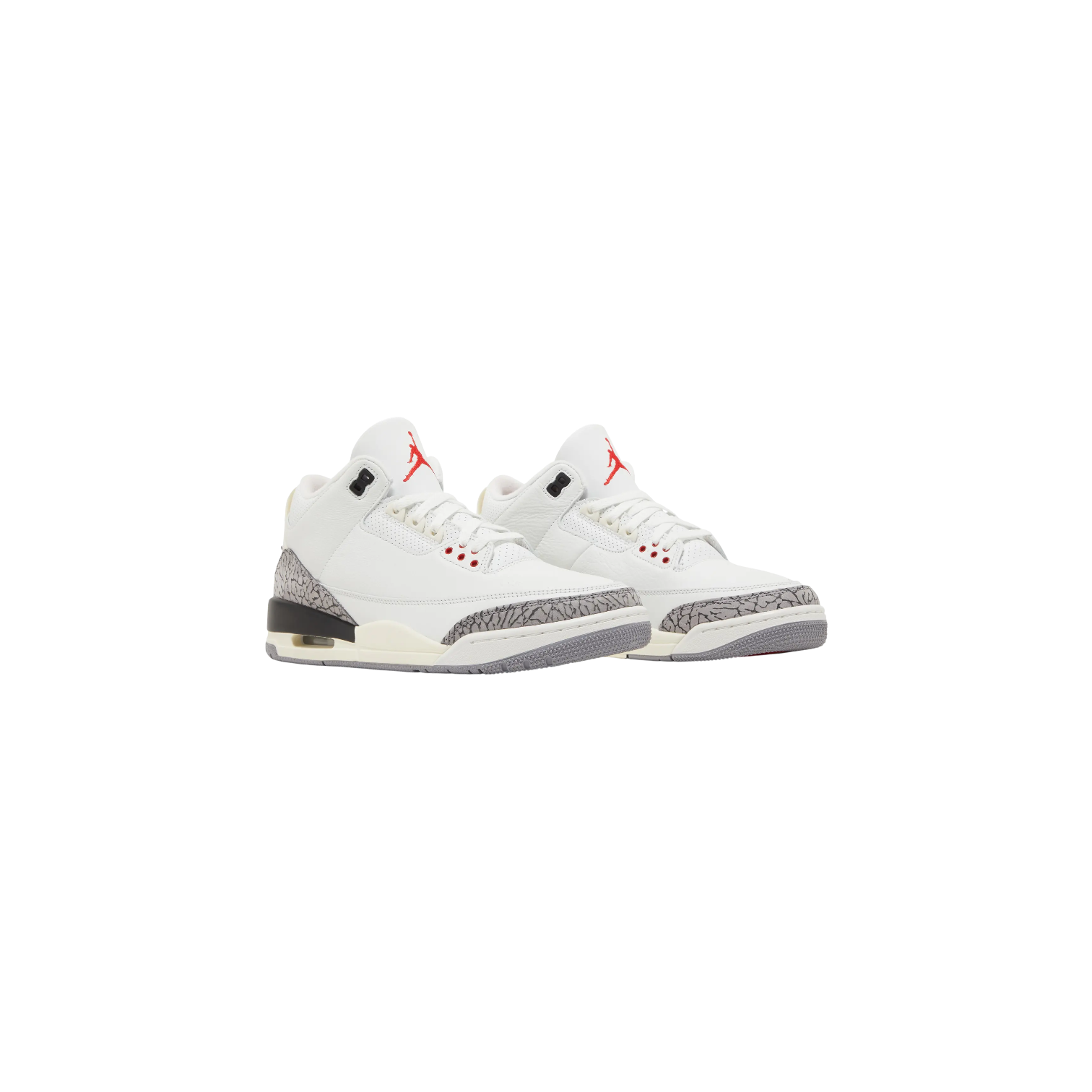 Jordan 3 'White Cement' White Sneakers