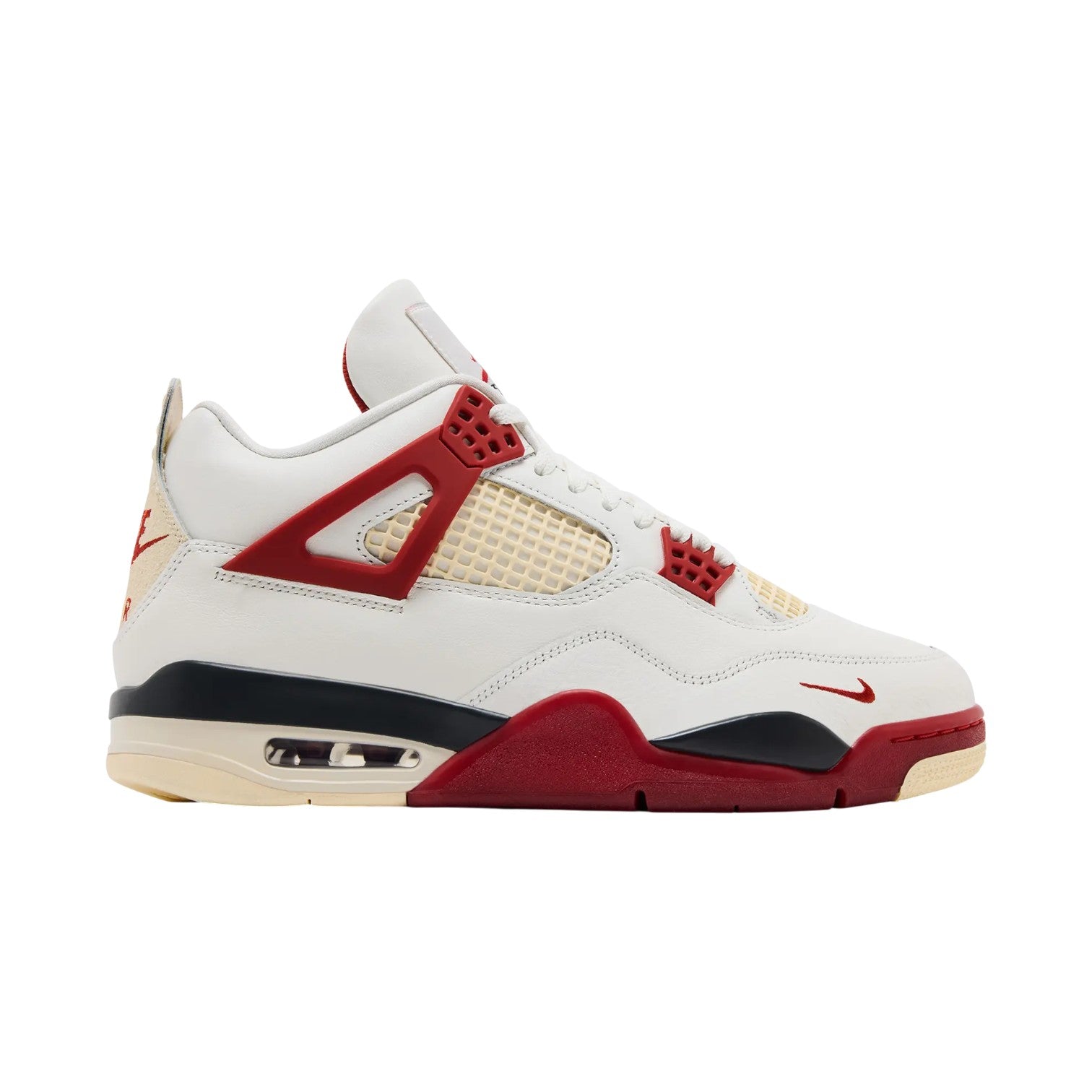 Jordan 4 'Brick After Brick' White & Red Sneakers