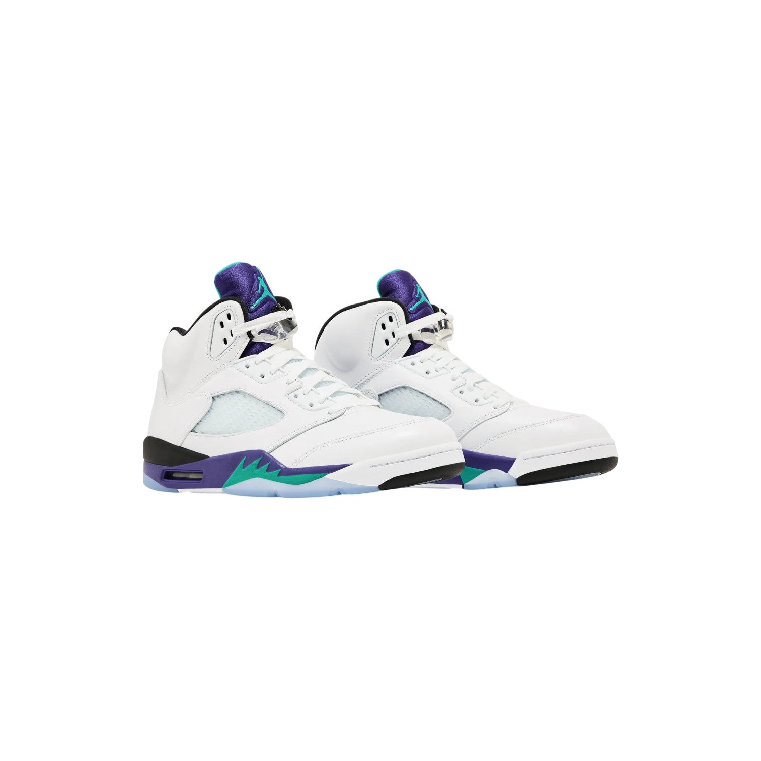 Jordan 5 'Grape' White Sneakers