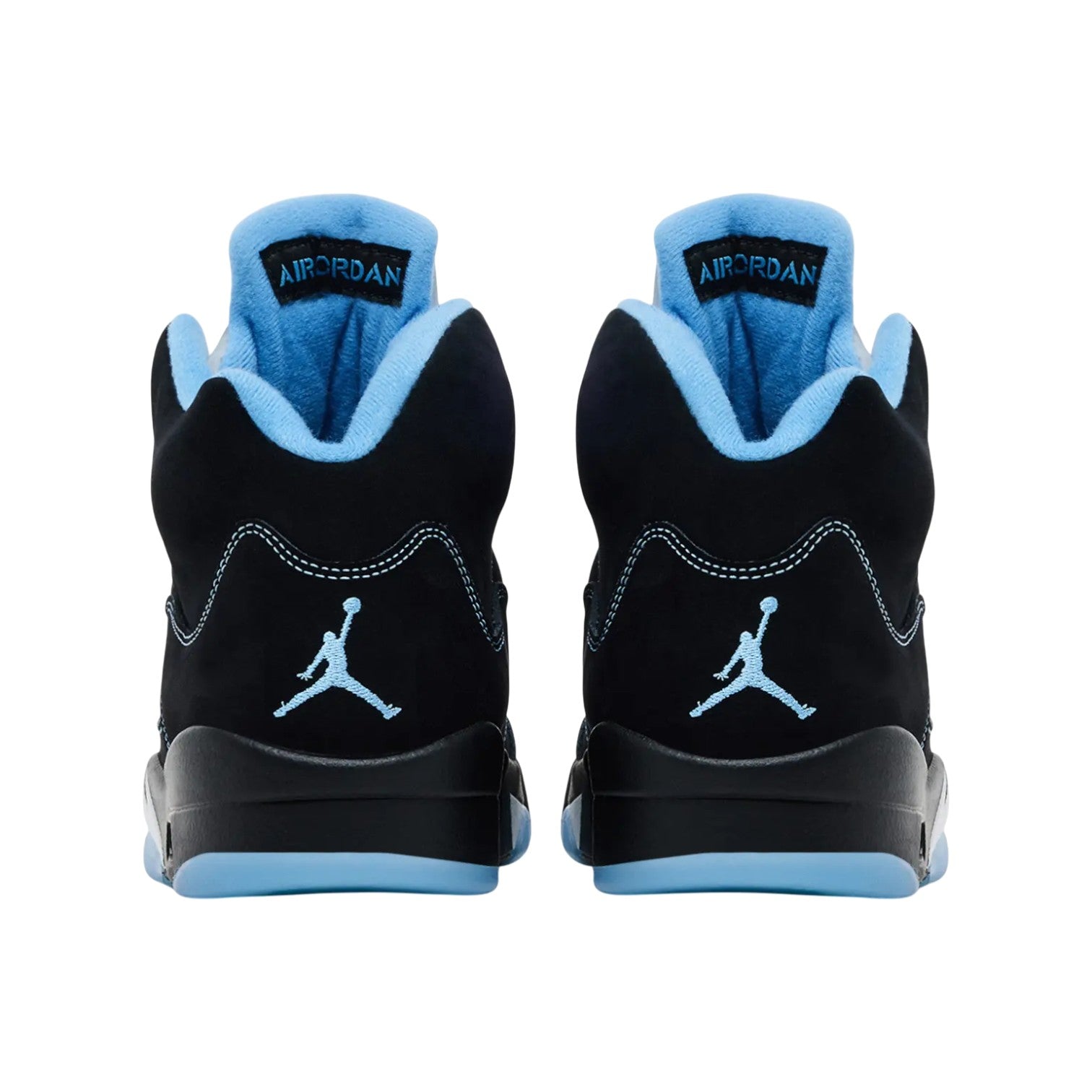 Jordan 5 'University Blue' Black Sneakers
