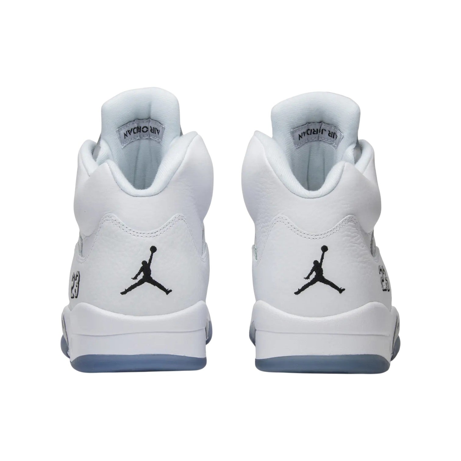 Jordan 5 'White Metallic' White Sneakers