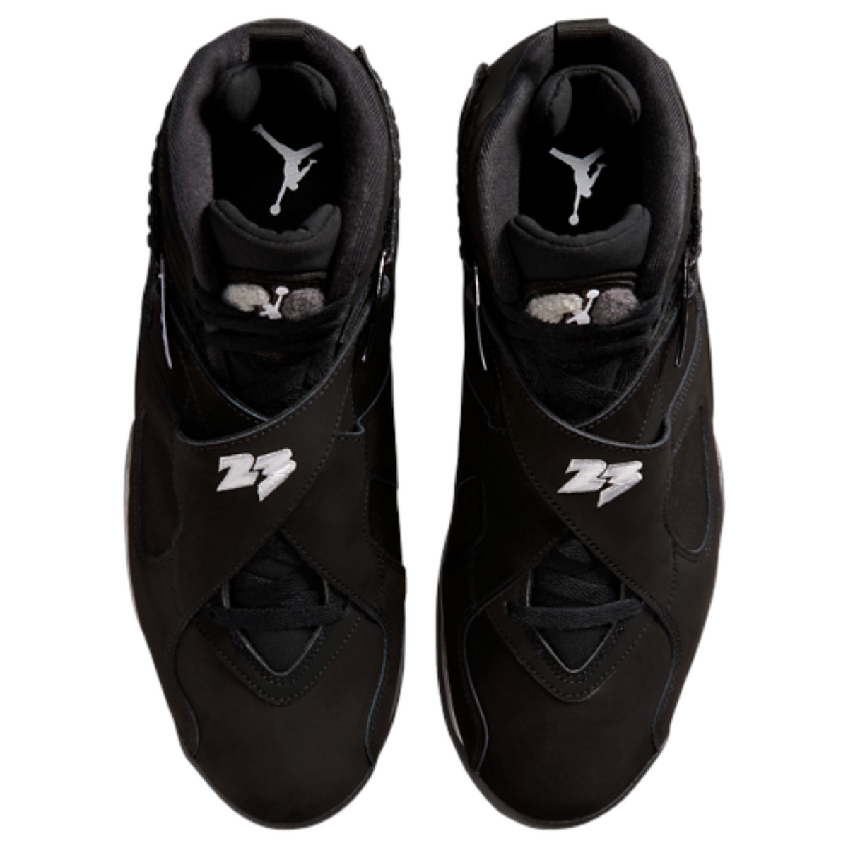 Jordan 8 'Chrome' Black Sneakers