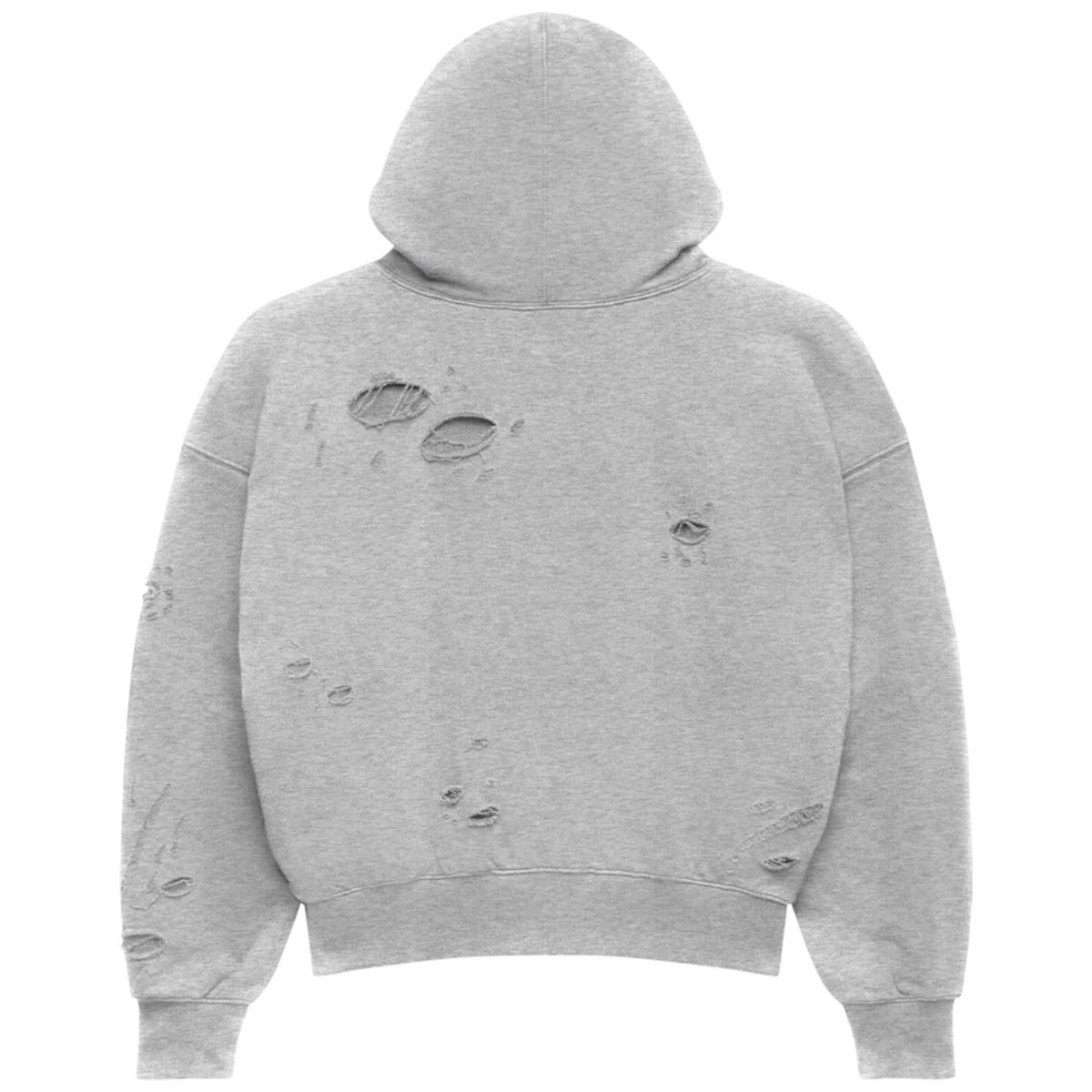 LOSTSHDWS Double Layered Grey Pullover Hoodie