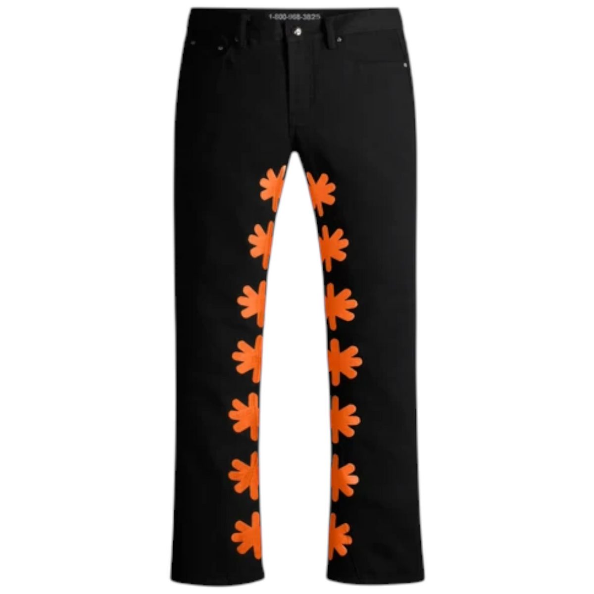 LOSTSHDWS Jeans Black Orange