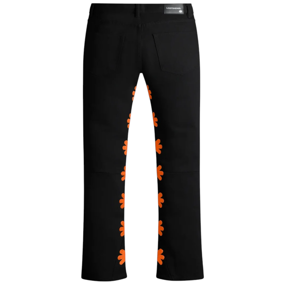 LOSTSHDWS Jeans Black Orange