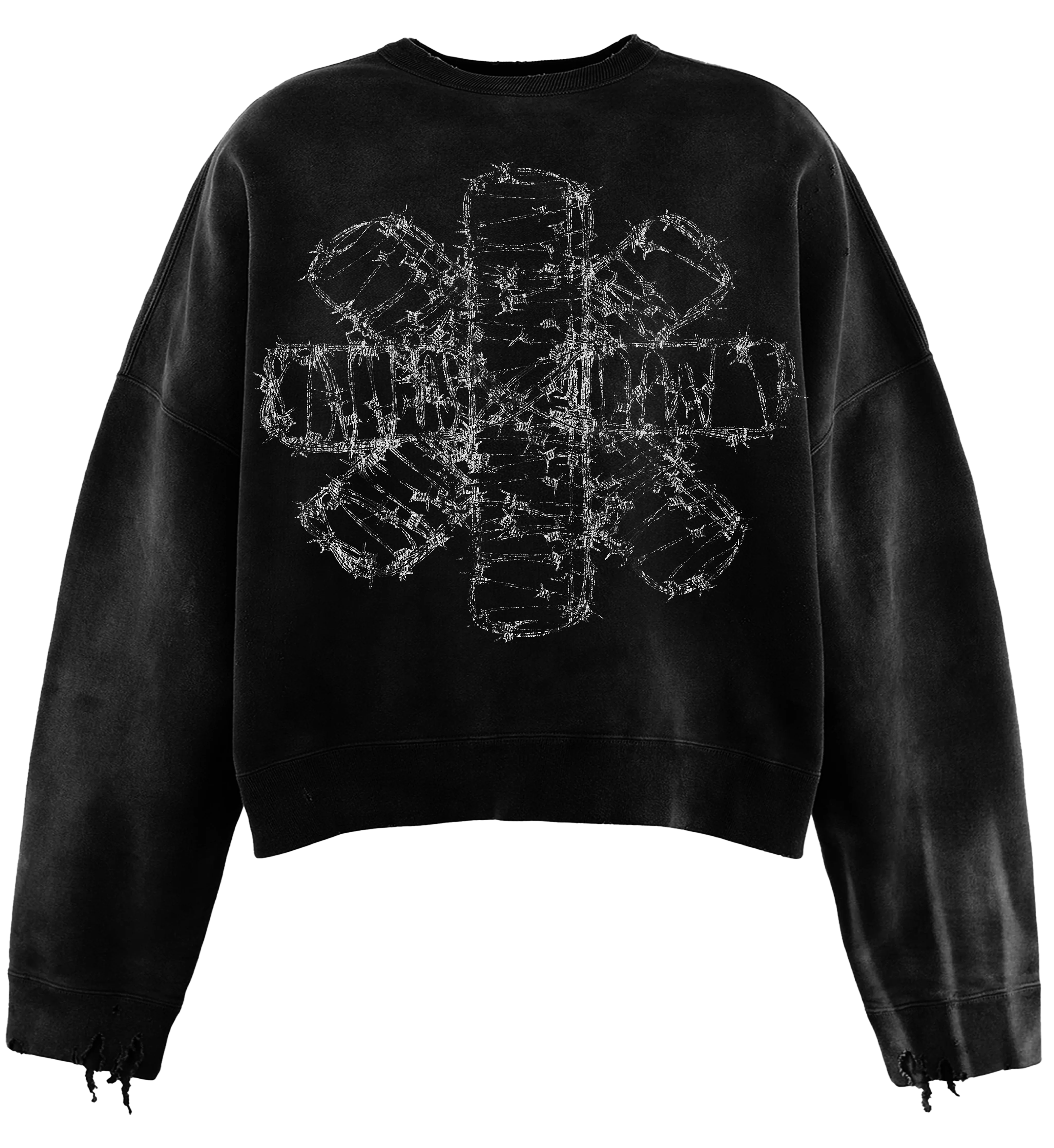 LOST SHDWS 'Barbed Wire' Black Sweatshirt