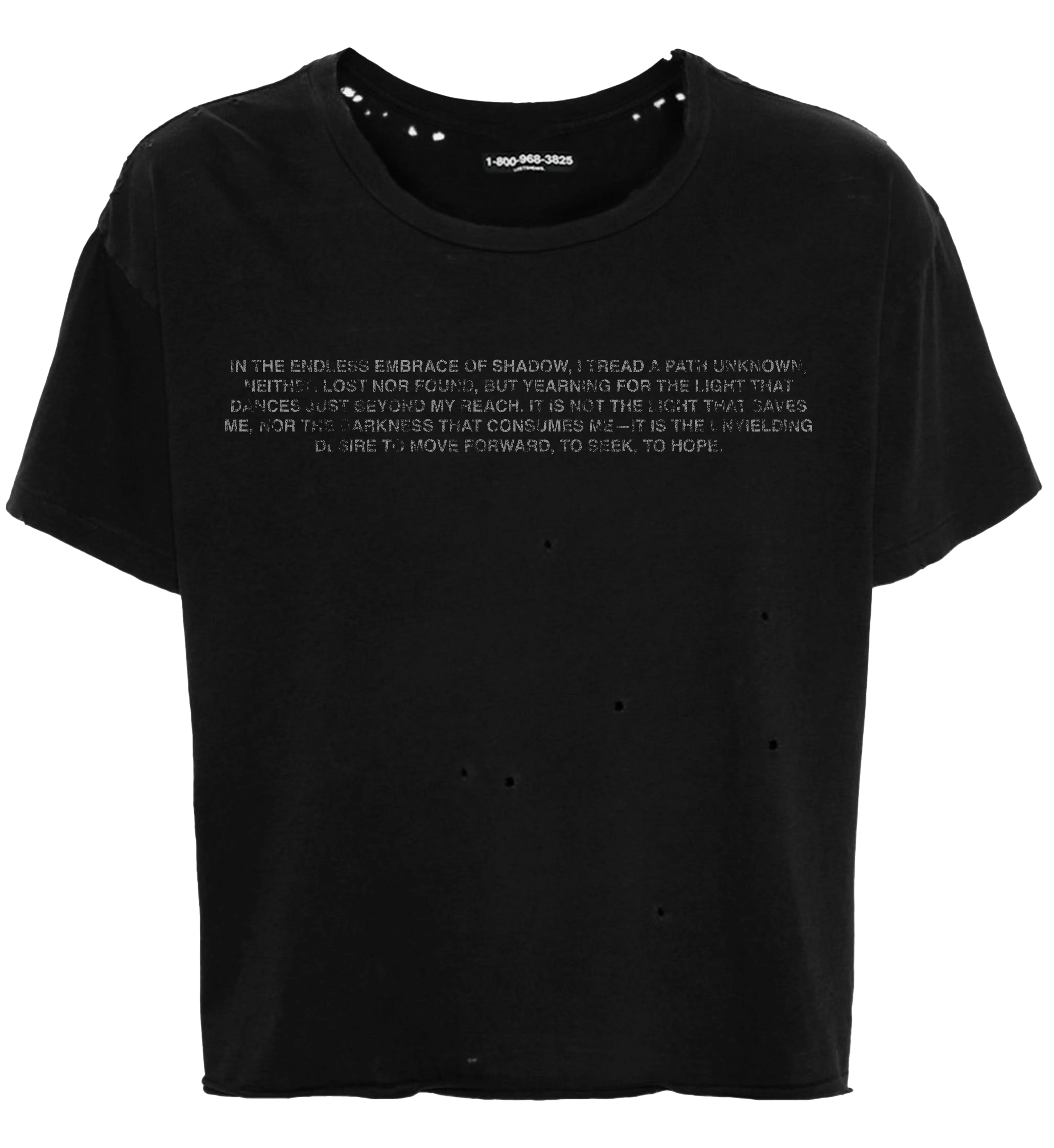 LOST SHDWS 'Quote' Black Tee