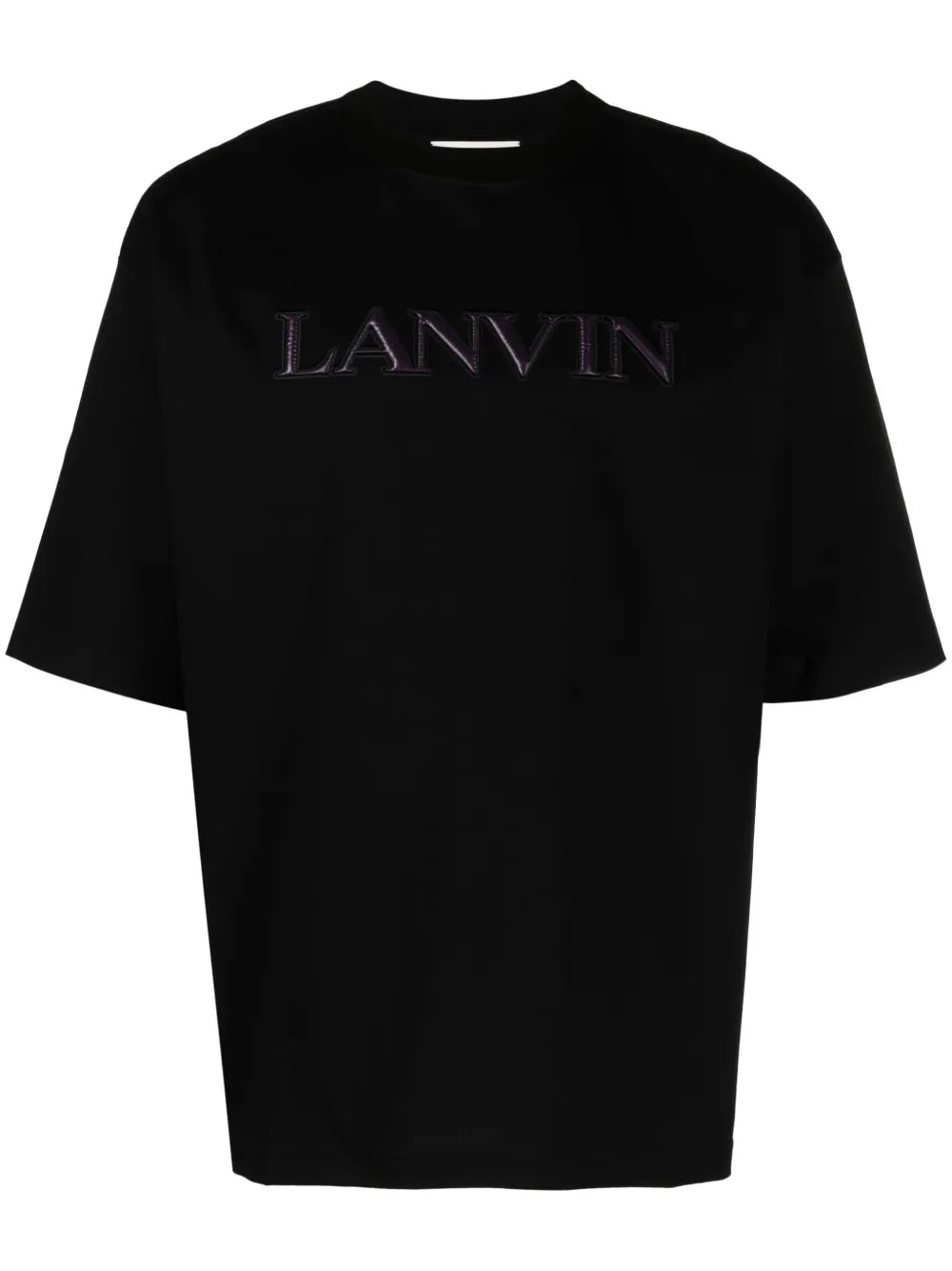 Lanvin Chest Logo Purple Tee