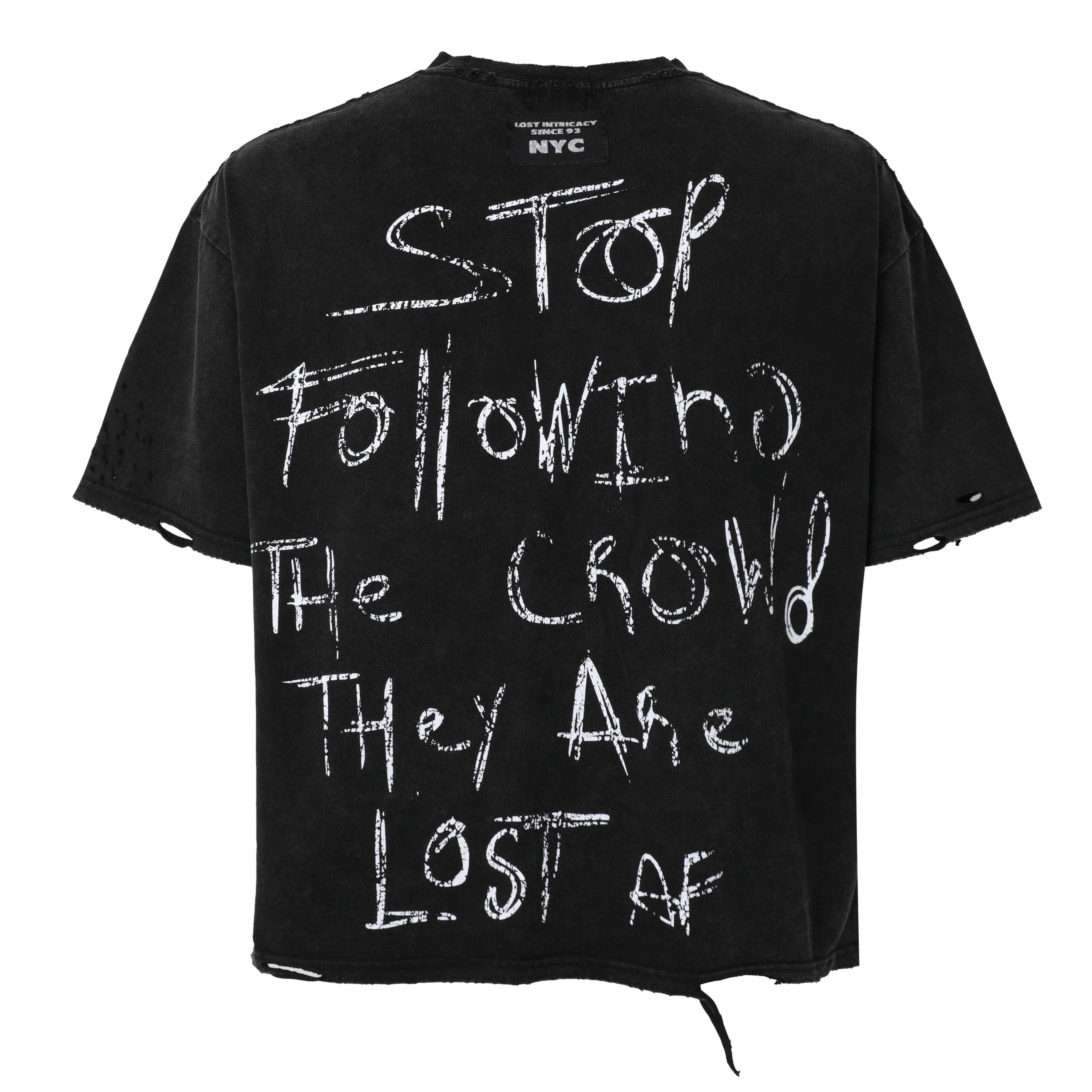 Lost Intricacy 'Mona Lisa' Black Tee