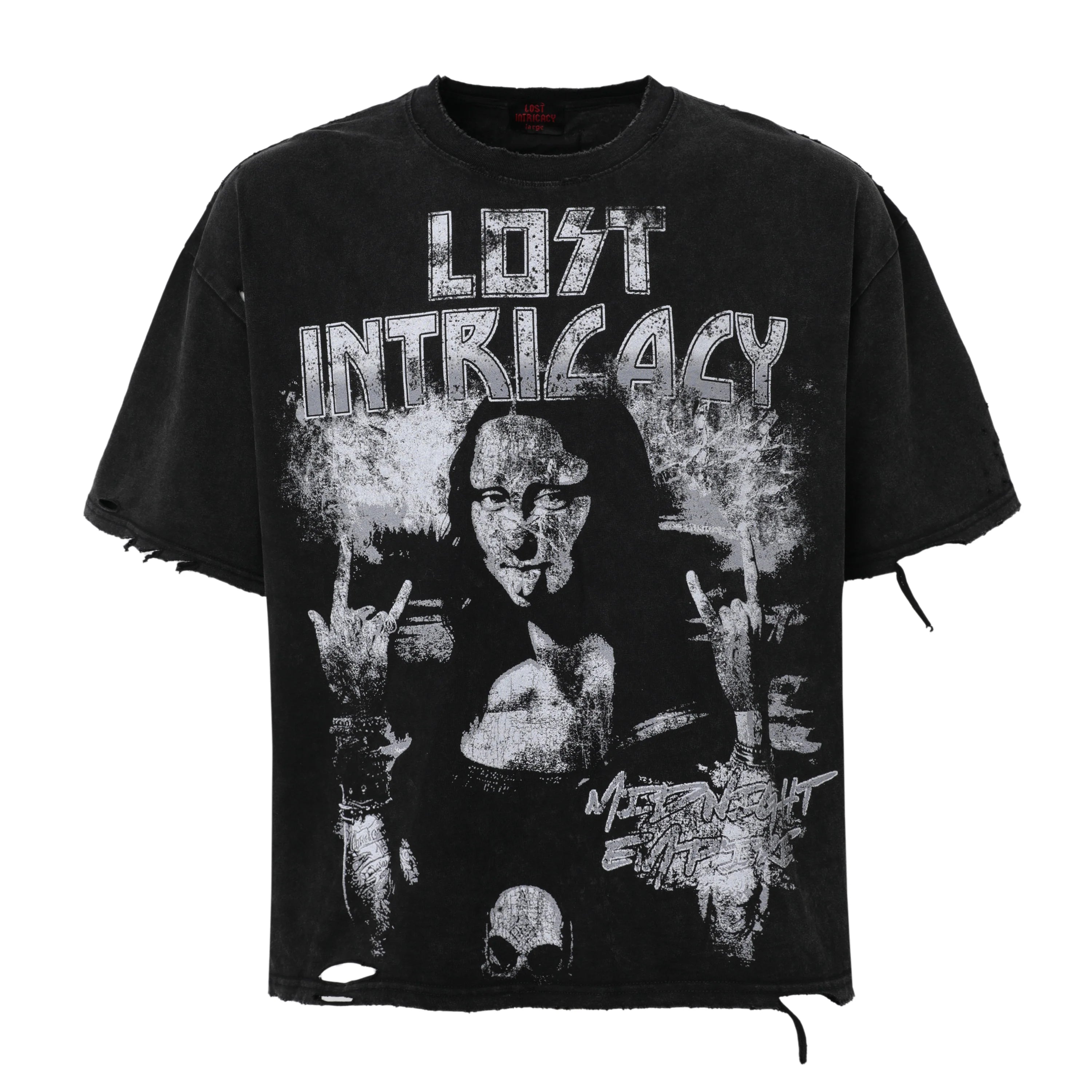Lost Intricacy 'Mona Lisa' Black Tee