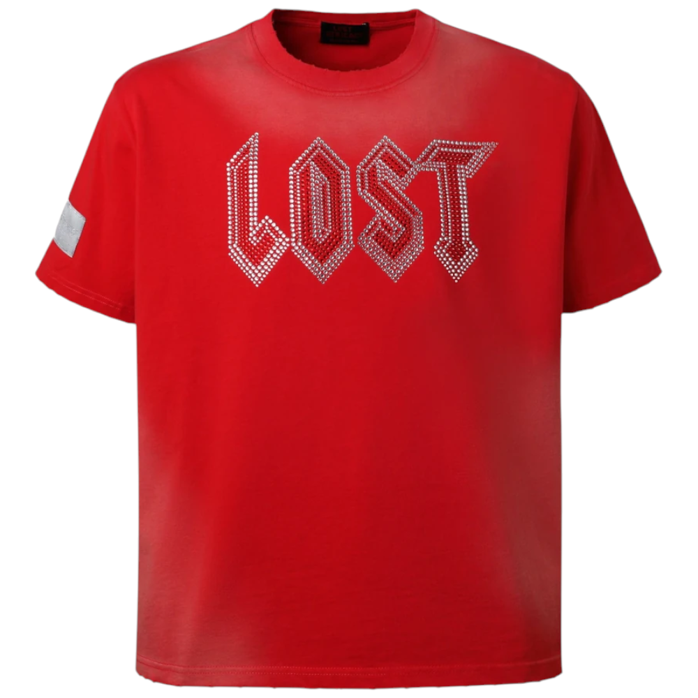 Lost Intricacy "Rhinestone" Red Tee