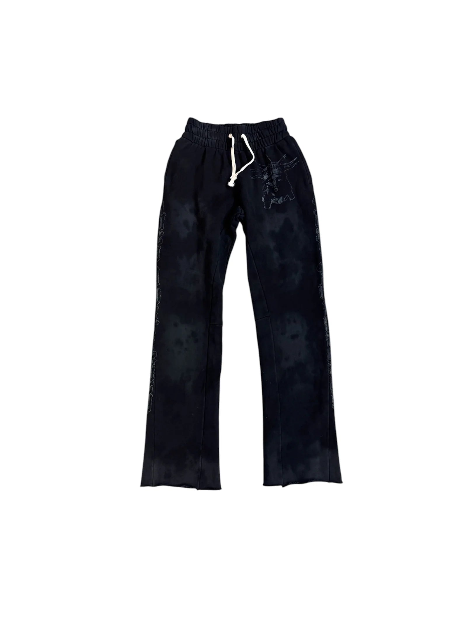 Lost Intricacy Tie Dye Black Sweats