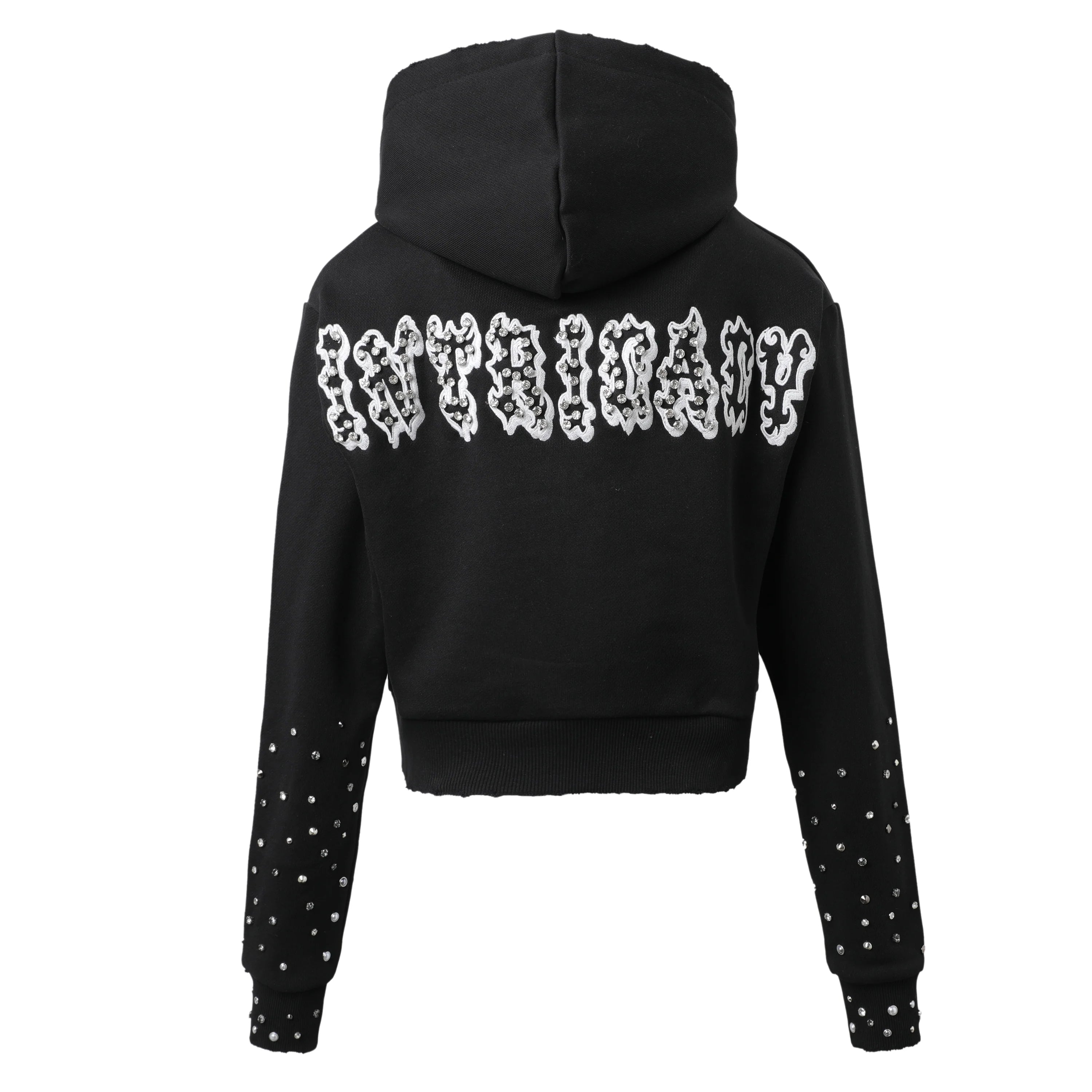 Lost Intricacy 'Black Patch 2.0' Black Hoodie (Women's)