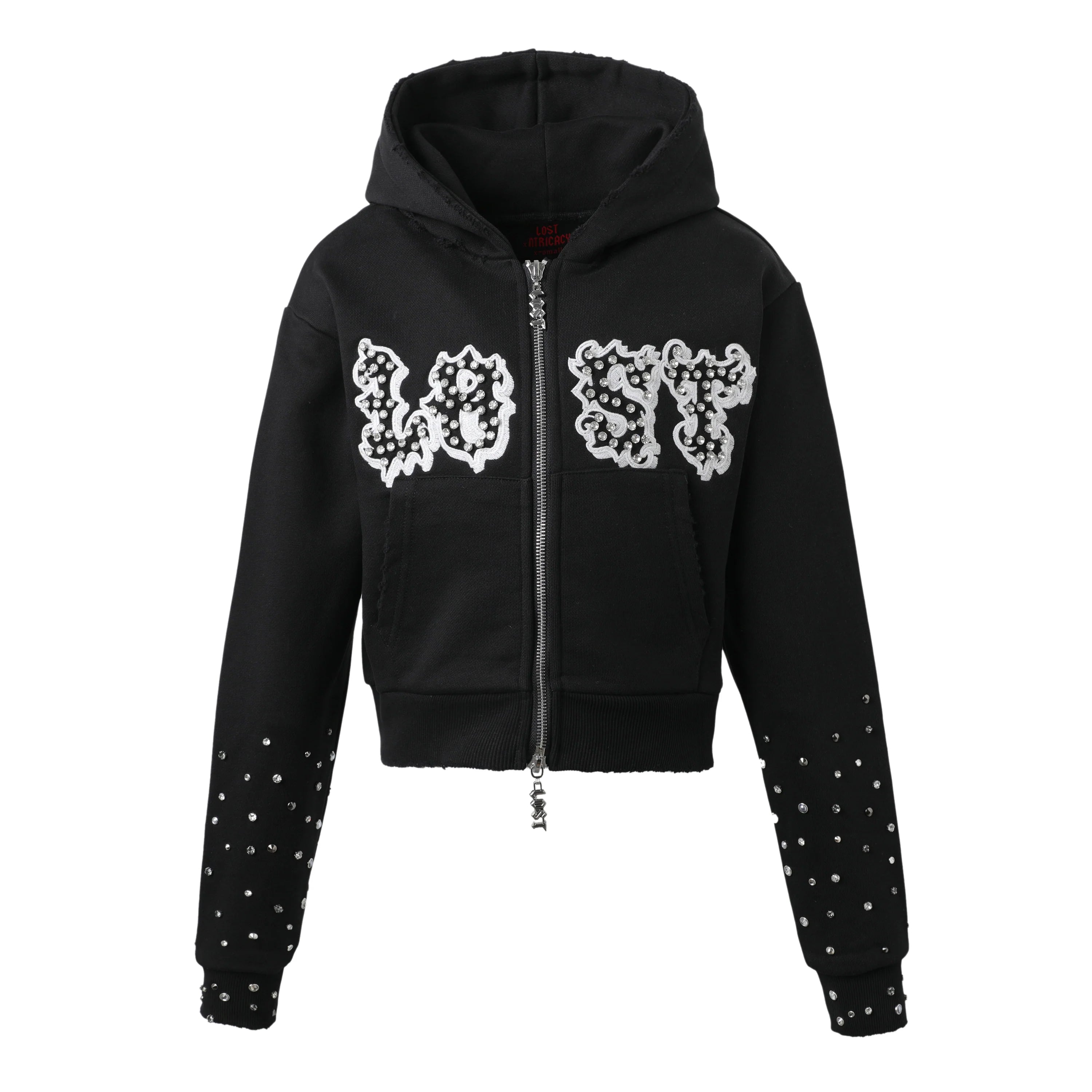 Lost Intricacy 'Black Patch 2.0' Black Hoodie (Women's)