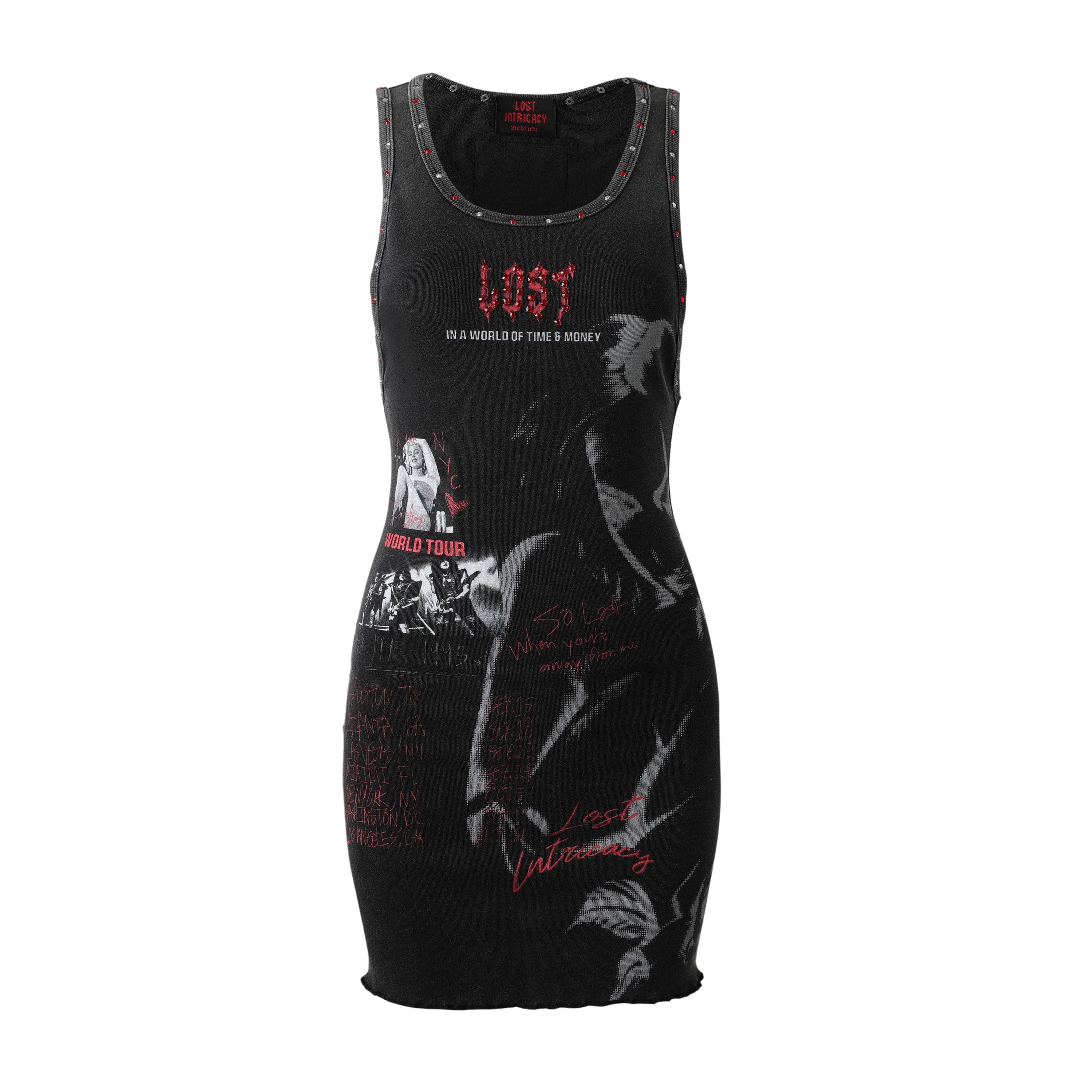 Lost Intricacy 'Broken Hearts' Black Dress