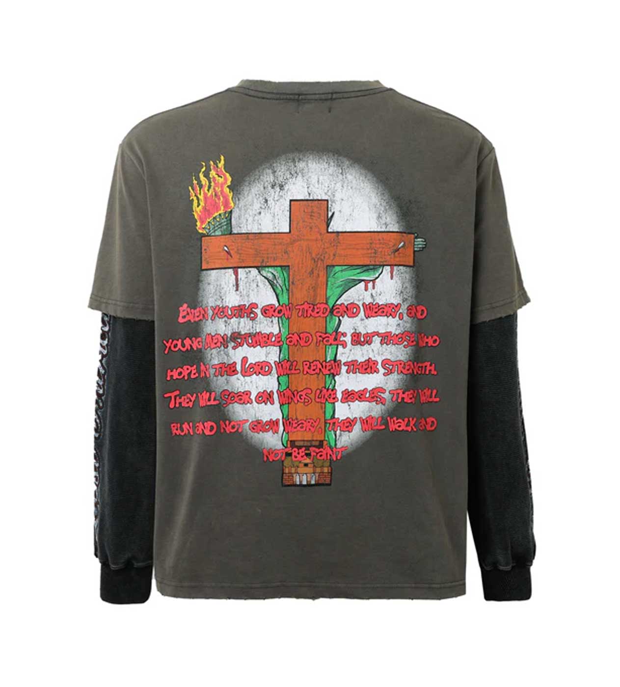 Lost Intricacy 'Cross Liberty' Grey Thermal