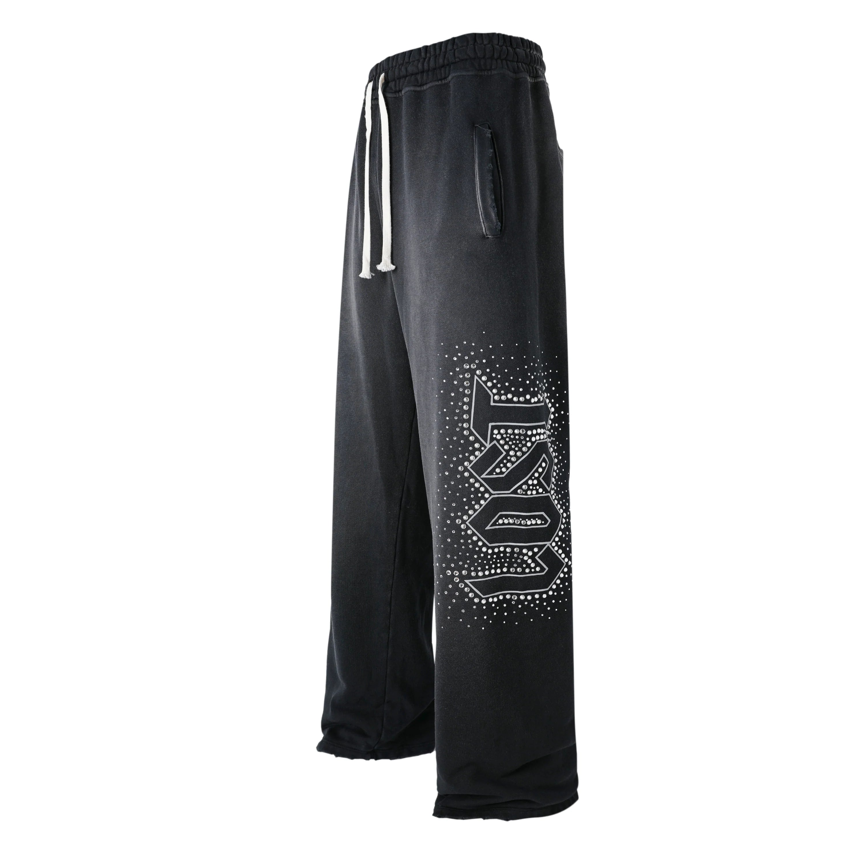 Lost Intricacy 'Inverse' Black Sweats